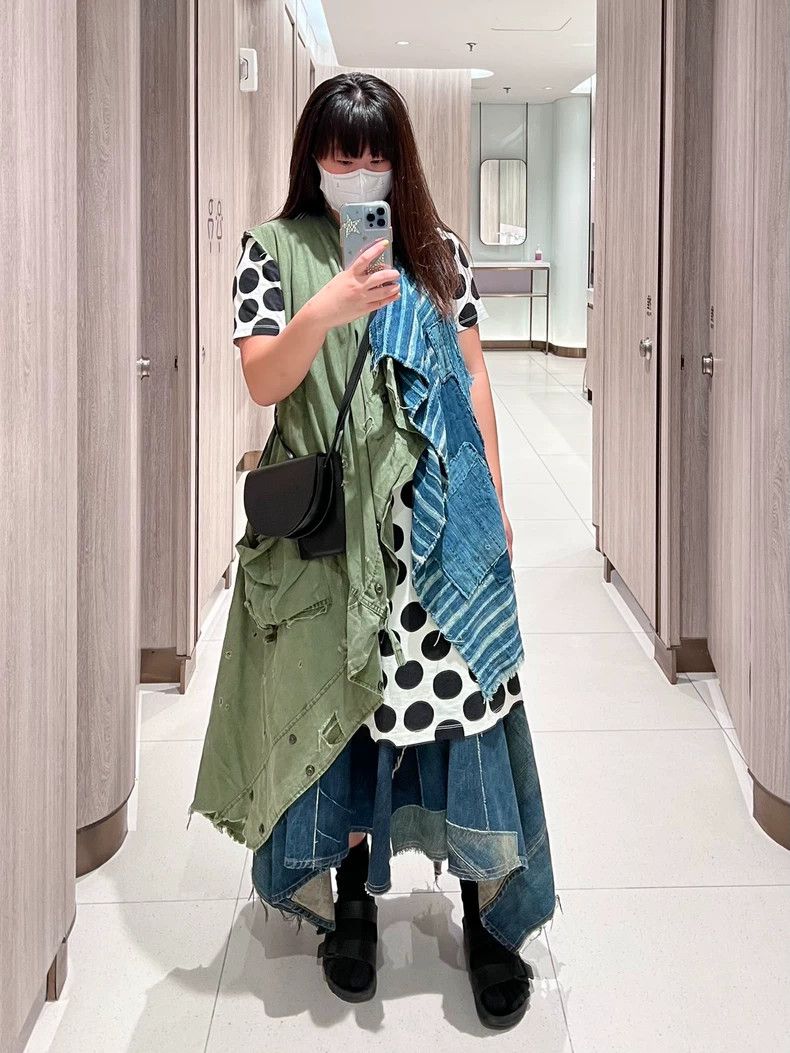 Greg Lauren Greg Lauren Blue dyed military green patchwork vest Size M / US 6-8 / IT 42-44 - 1 Thumbnail