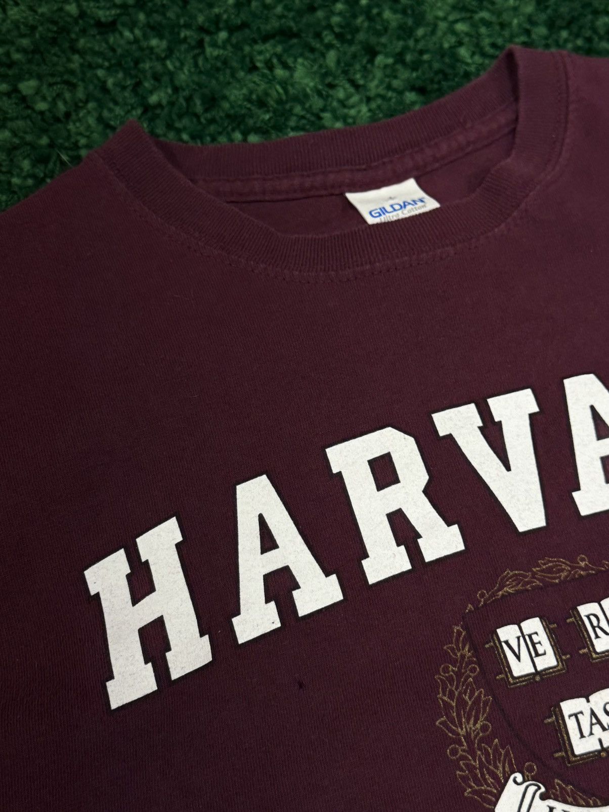 Vintage Vintage Harvard University College Crest Logo Tee Medium Ivy Size US M / EU 48-50 / 2 - 3 Thumbnail