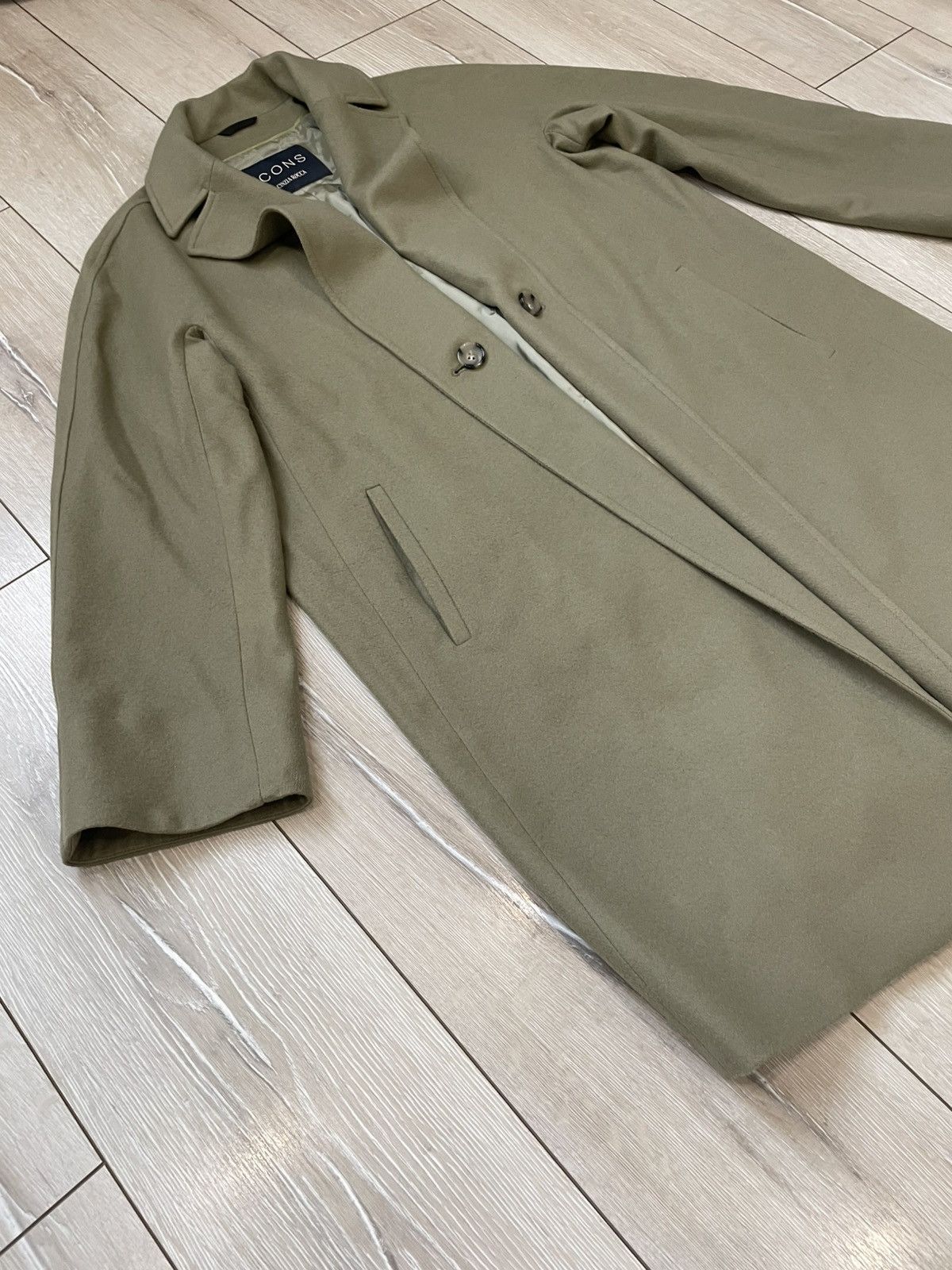 Cinzia Rocca Vintage ICONS Cinzia Rocca Virgin Wool Tan Button Coat Women Size L / US 10 / IT 46 - 3 Thumbnail