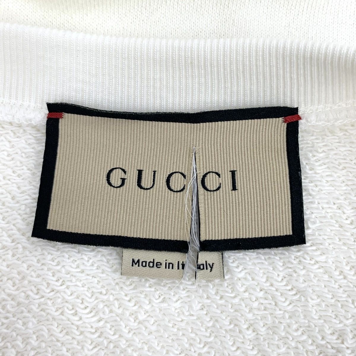 Gucci Gucci White Logo Letter Printed Long Sleeve Sweatshirt K26WX Size US S / EU 44-46 / 1 - 5 Thumbnail