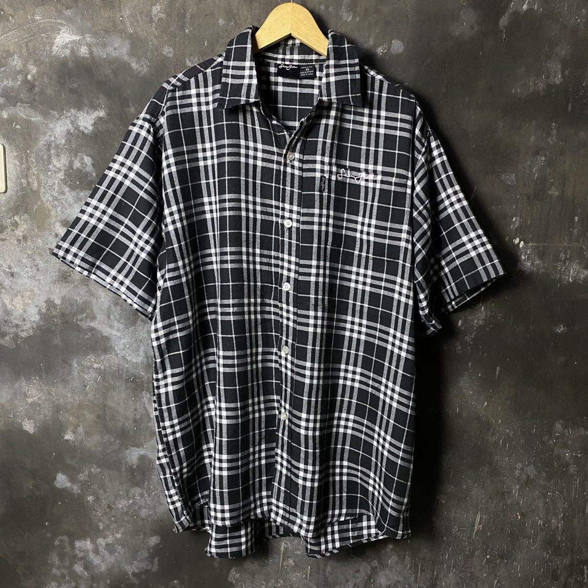 Band Tees × Sean John vintage sean john plaid shirt embroidery s/s Size US XL / EU 56 / 4 - 2 Thumbnail