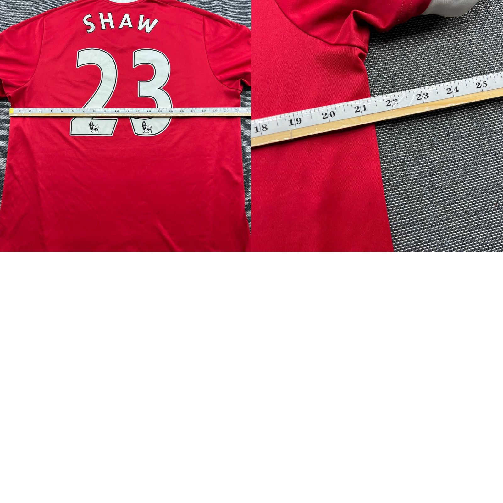 Adidas adidas Manchester United 2015-2016 Luke Shaw #23 Home Mens Football Jersey L Red Adidas Size US L / EU 52-54 / 3 - 10 Thumbnail
