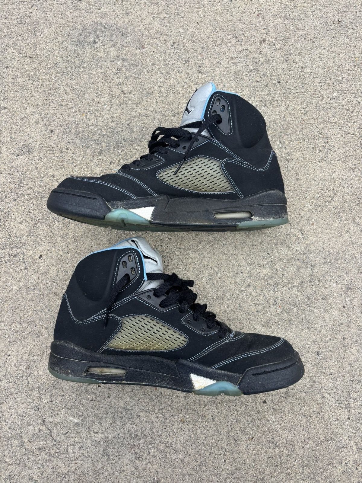 Jordan Brand Jordan 5 Retro Black/University Blue Size US 9 / EU 42 - 4 Thumbnail