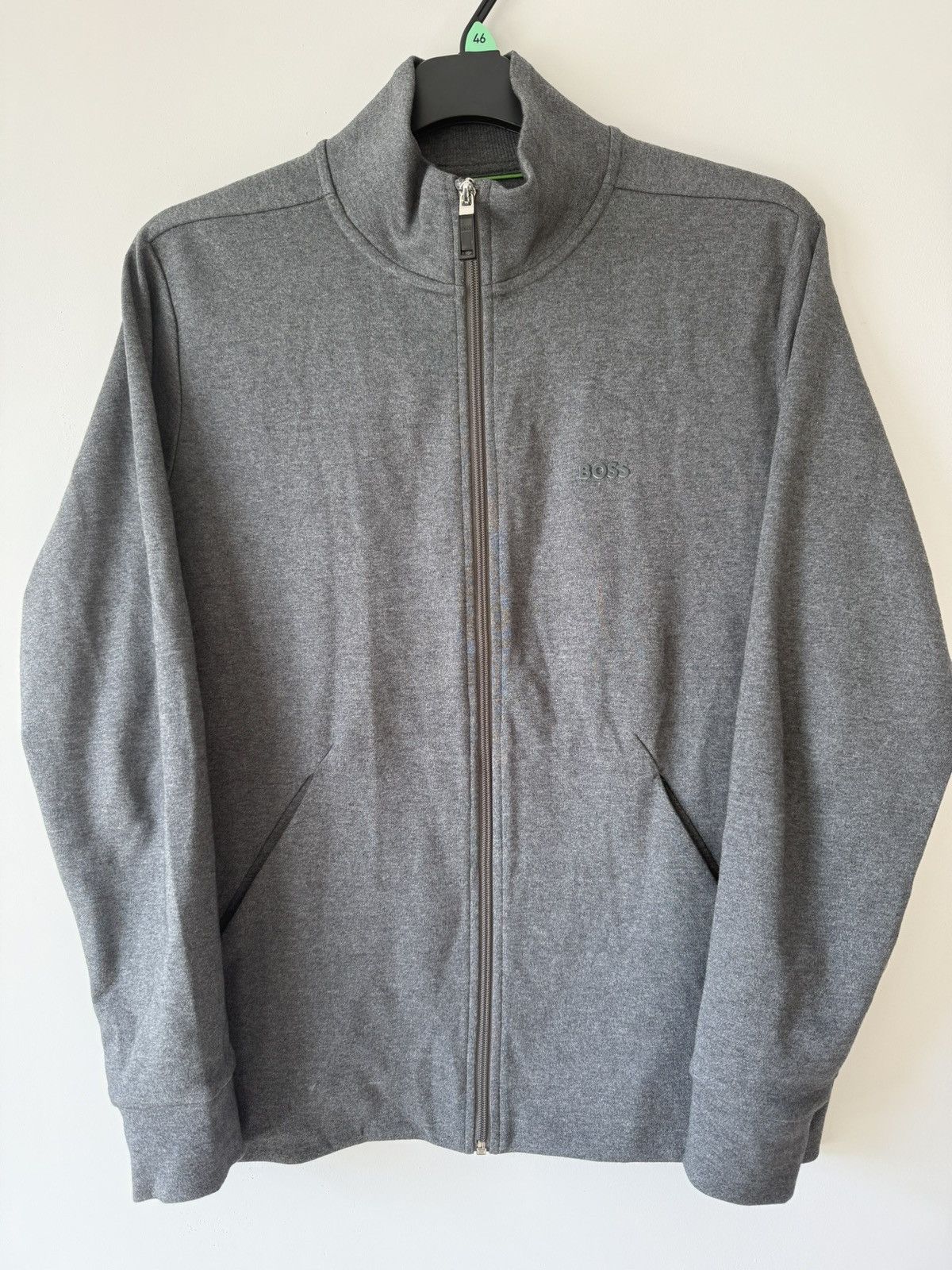 Hugo Boss Hugo Boss Green Skaz X, Men's Gray Zip-Up Sweatshirt, M Size US M / EU 48-50 / 2 - 1 Thumbnail