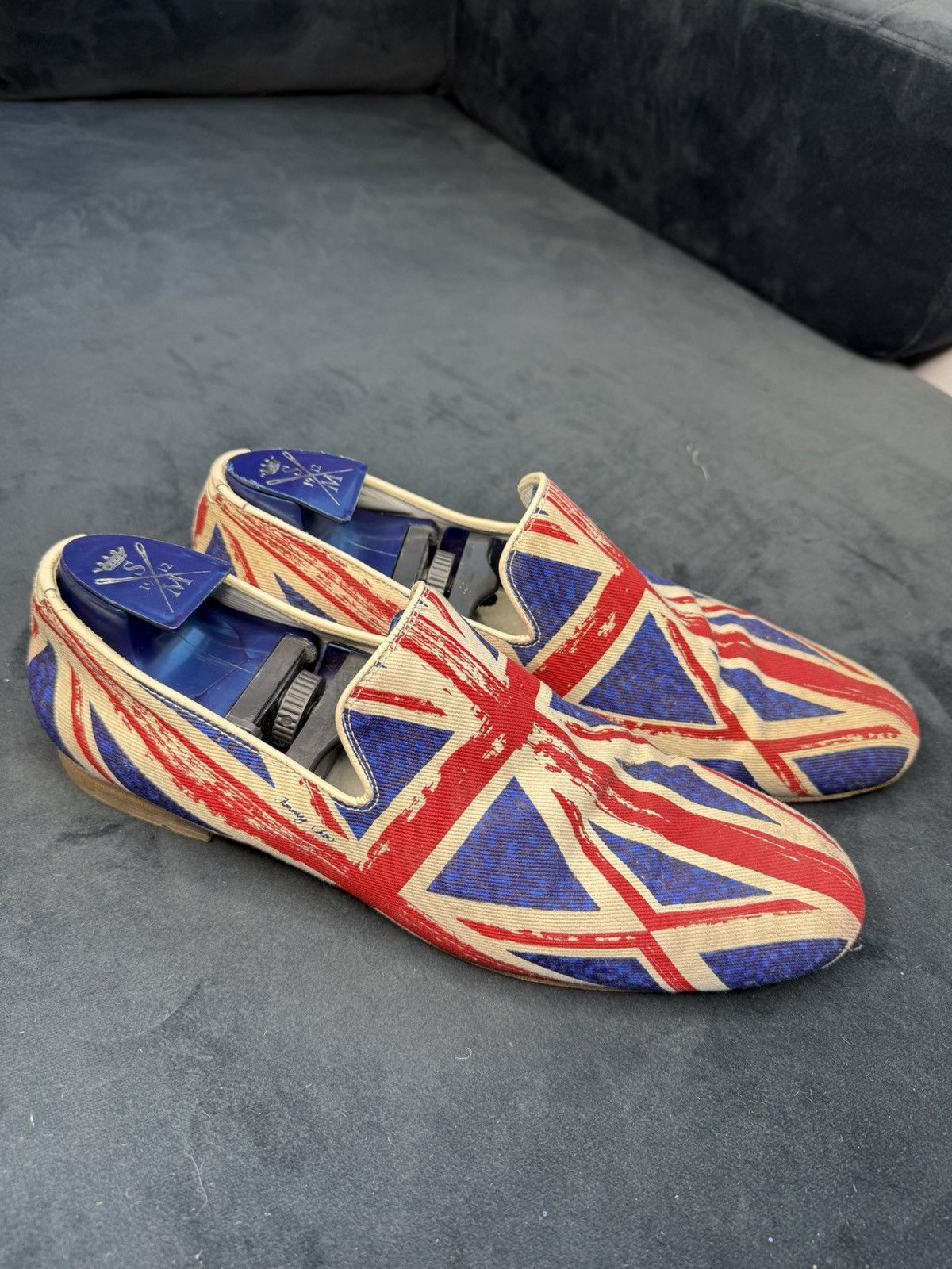 Jimmy Choo Rare Jimmy Choo Union Jack loafers EU 44.5 Size US 10 / EU 43 - 3 Thumbnail