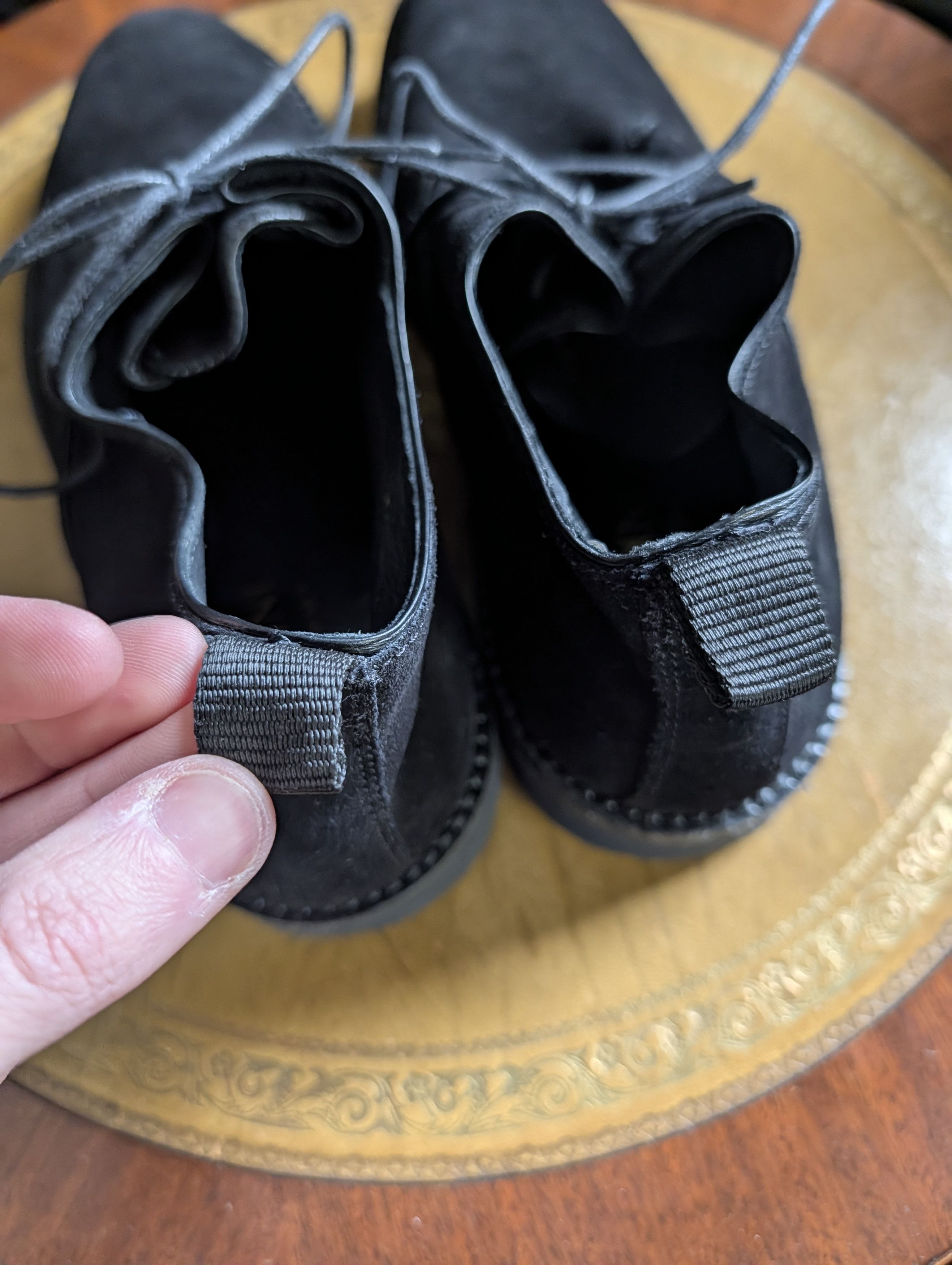 Italia Independent SOLDINI Black Suede Folding Top Chukka / Derby / Creeper Size US 8 / EU 41 - 5 Thumbnail