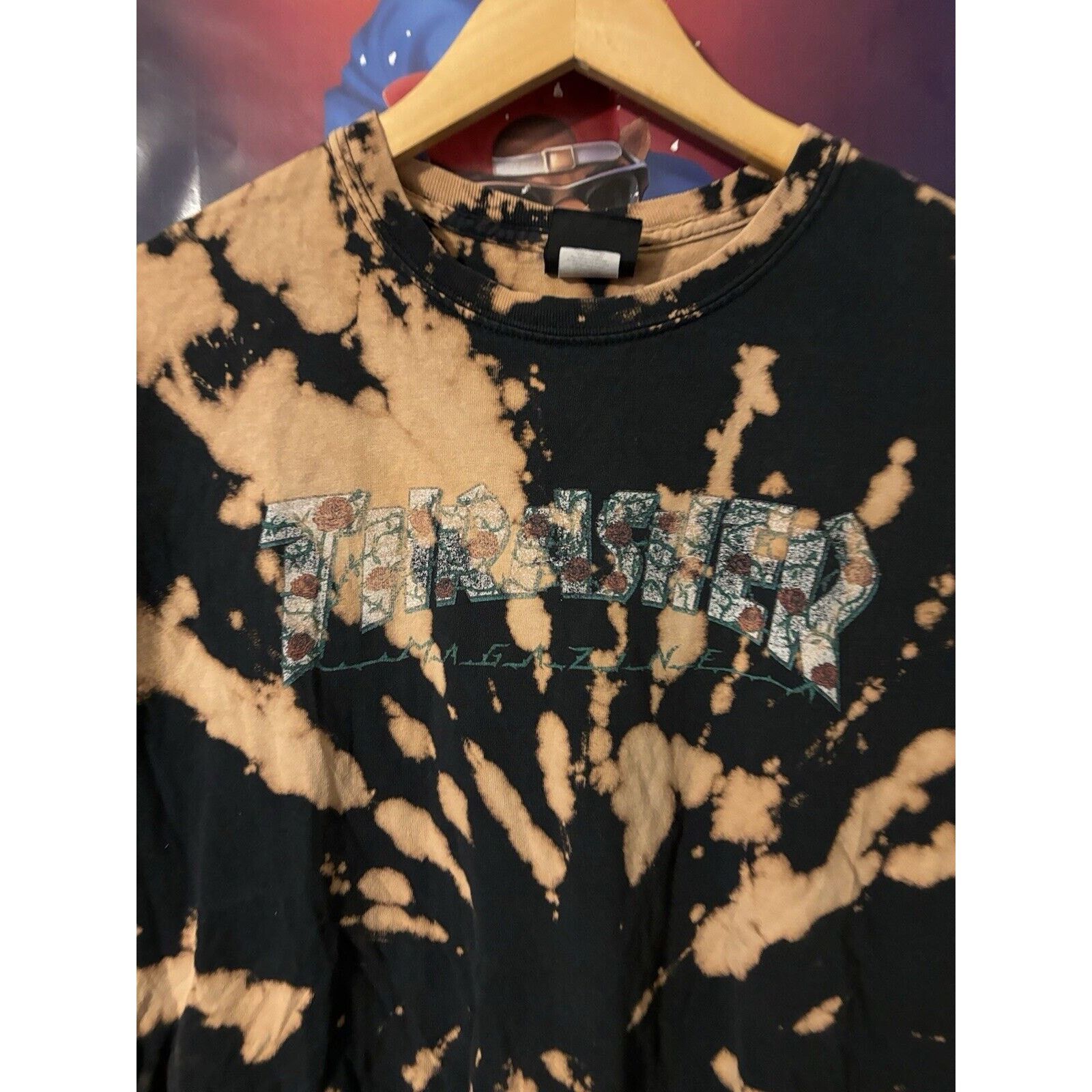 Thrasher Vintage distressed custom thrasher shirt bleached black Size US XL / EU 56 / 4 - 2 Thumbnail