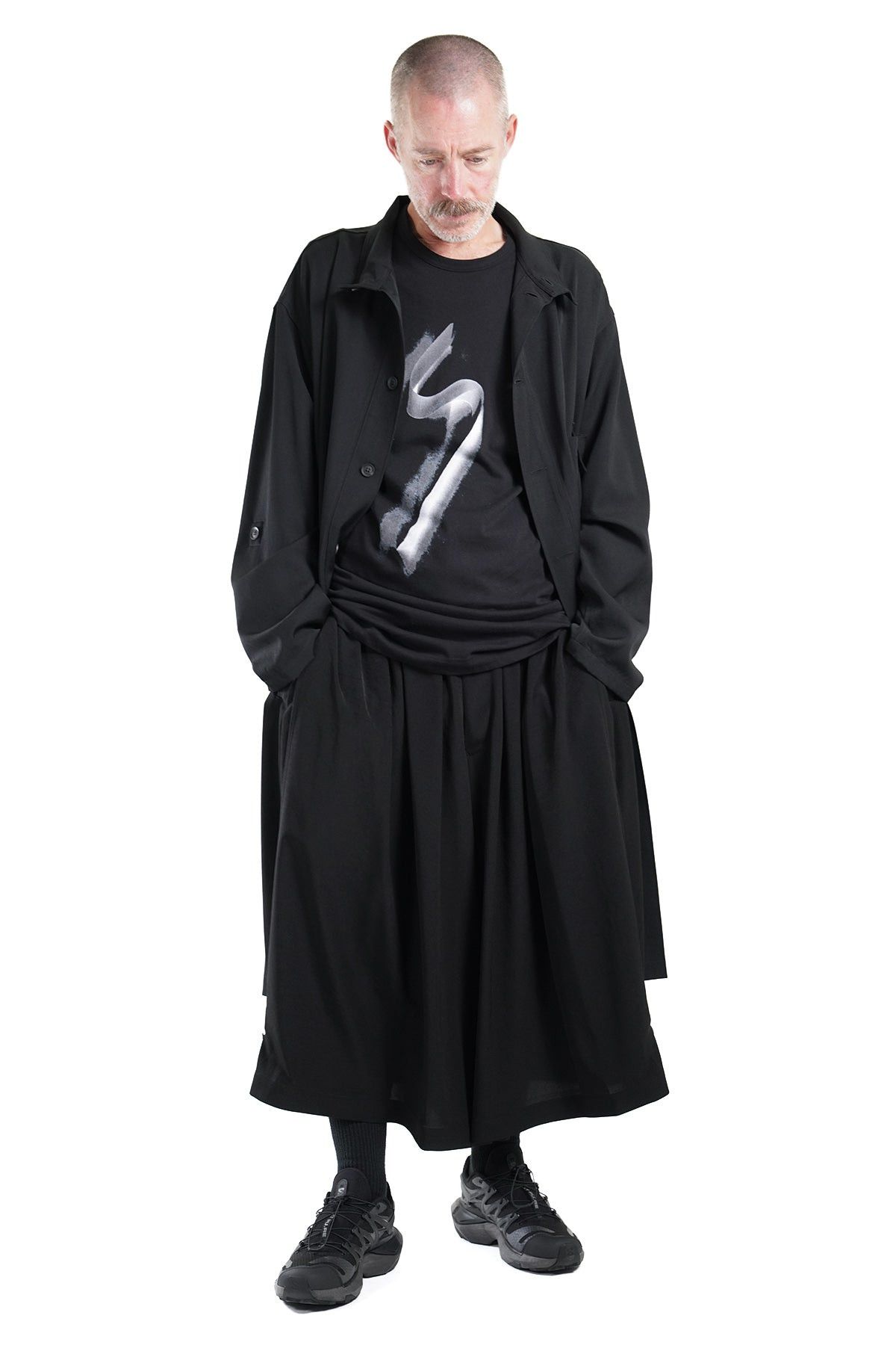 Yohji Yamamoto Yohji Yamamoto Pour Homme 22SS - BOX PLEATS WIDE PANTS Skirt Size US 32 / EU 48 - 10 Thumbnail