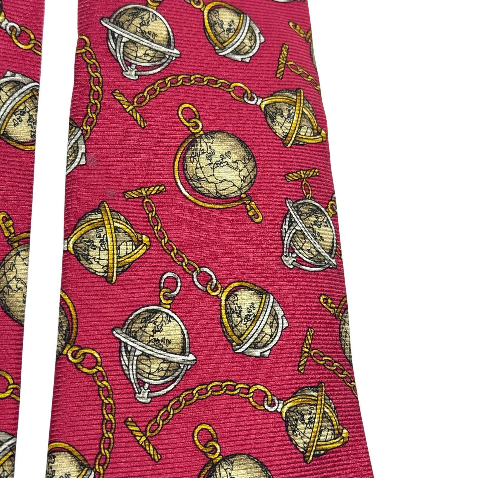 Chanel Chanel Globe Pattern Tie Size ONE SIZE - 15 Thumbnail