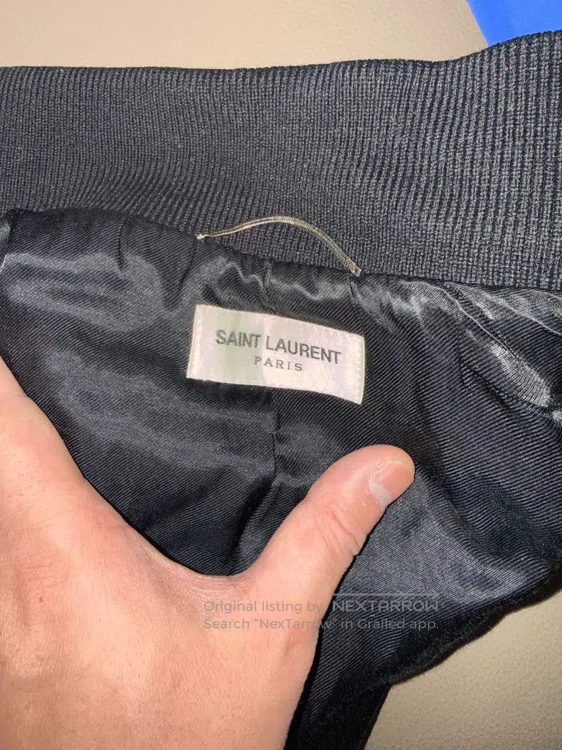 Saint Laurent Paris Saint Laurent Paris Black and White Baseball Jacket Size US M / EU 48-50 / 2 - 2 Thumbnail