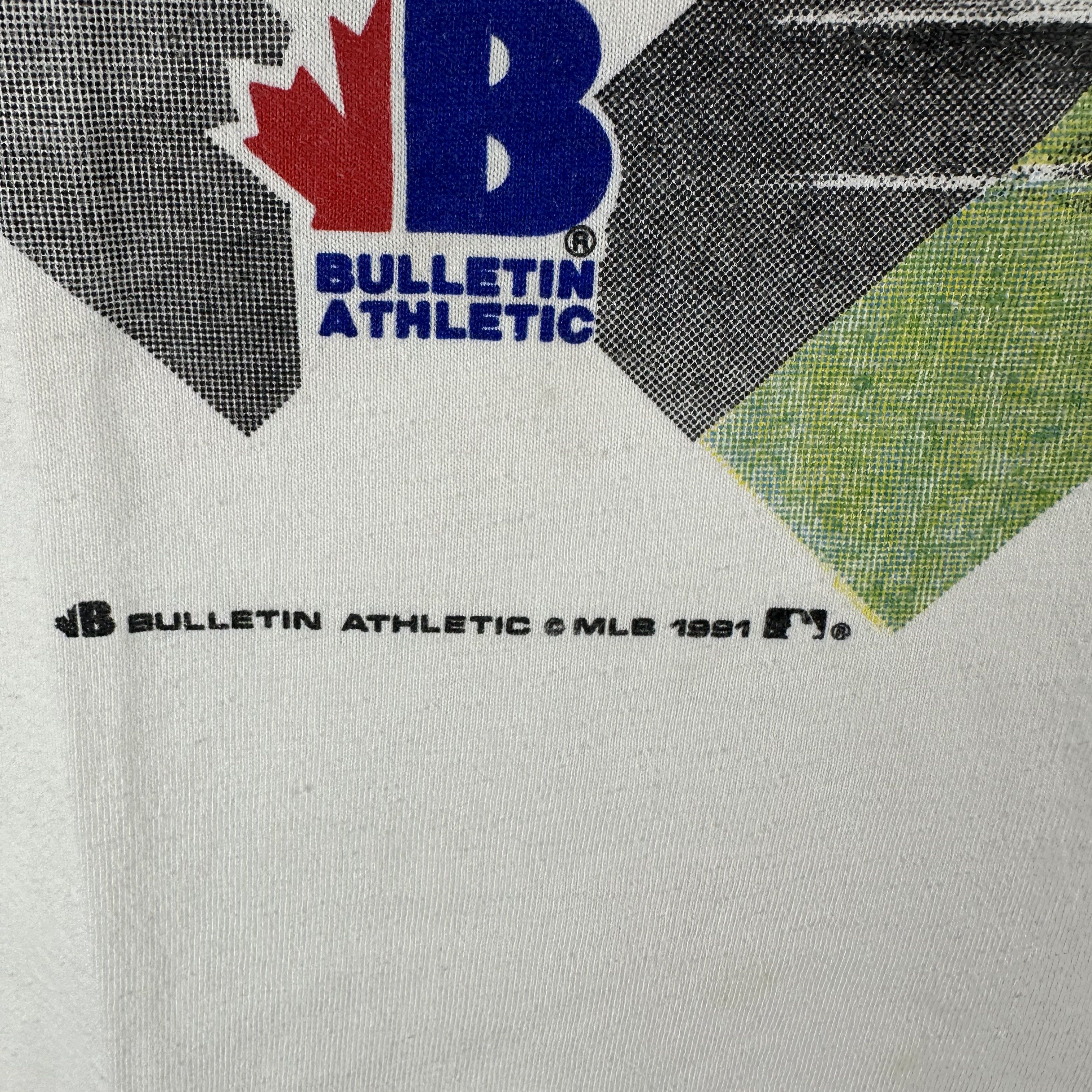 Vintage 1991 MLB Toronto All-star Game Bulletin Athletic T-shirt Size US XL / EU 56 / 4 - 6 Thumbnail