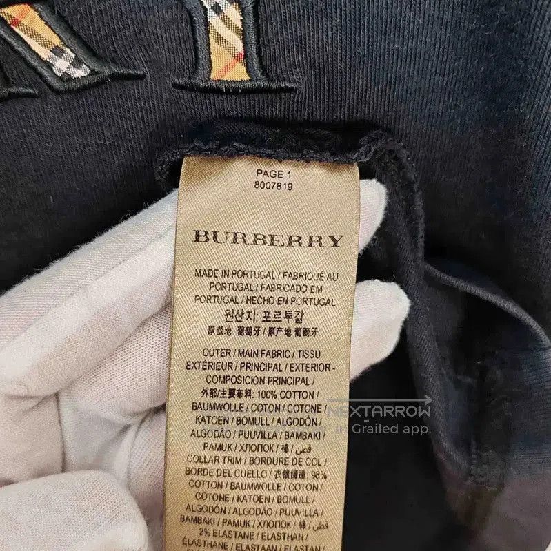 Burberry Burberry Black Cotton Men's T-Shirt. Size US S / EU 44-46 / 1 - 4 Thumbnail