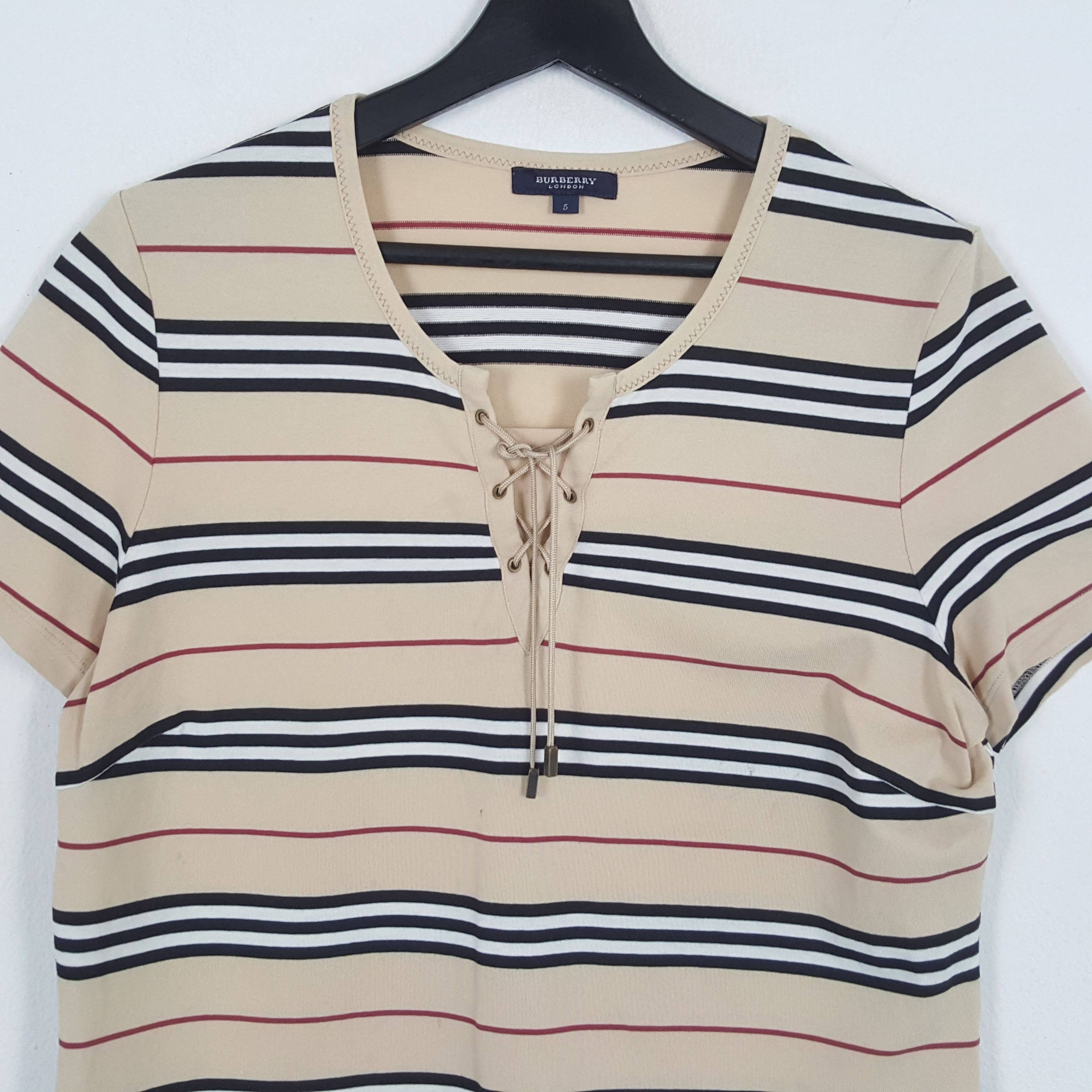Burberry × Vintage BURBERRY LONDON Fashion Design Style Tshirt Size M / US 6-8 / IT 42-44 - 2 Thumbnail