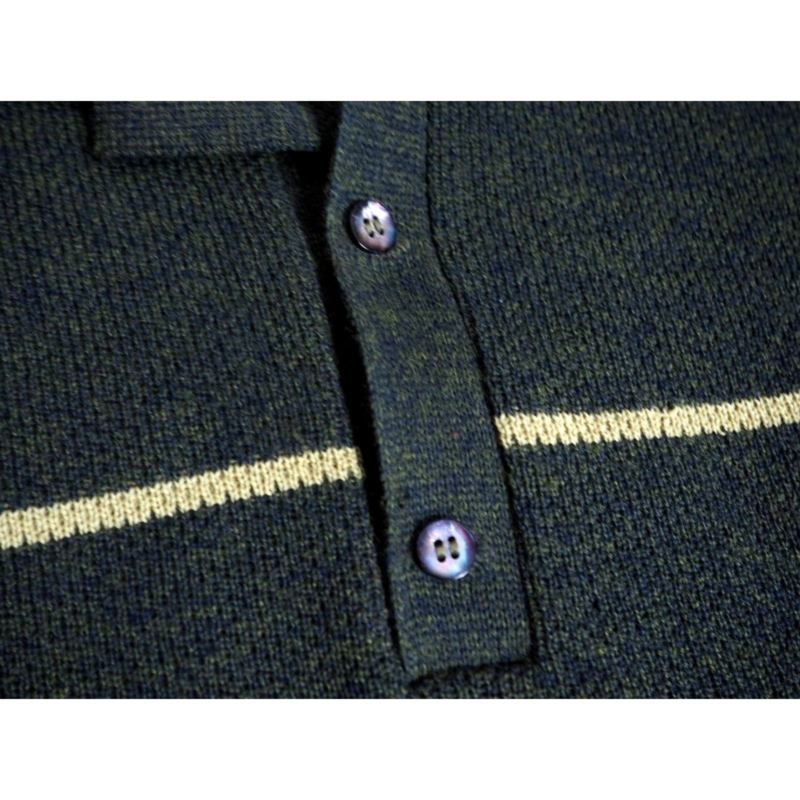 Vintage VINTAGE Penguin Seattle Wool Green Striped Polo Sweater L Adults 60s Rockabilly Size US L / EU 52-54 / 3 - 5 Thumbnail