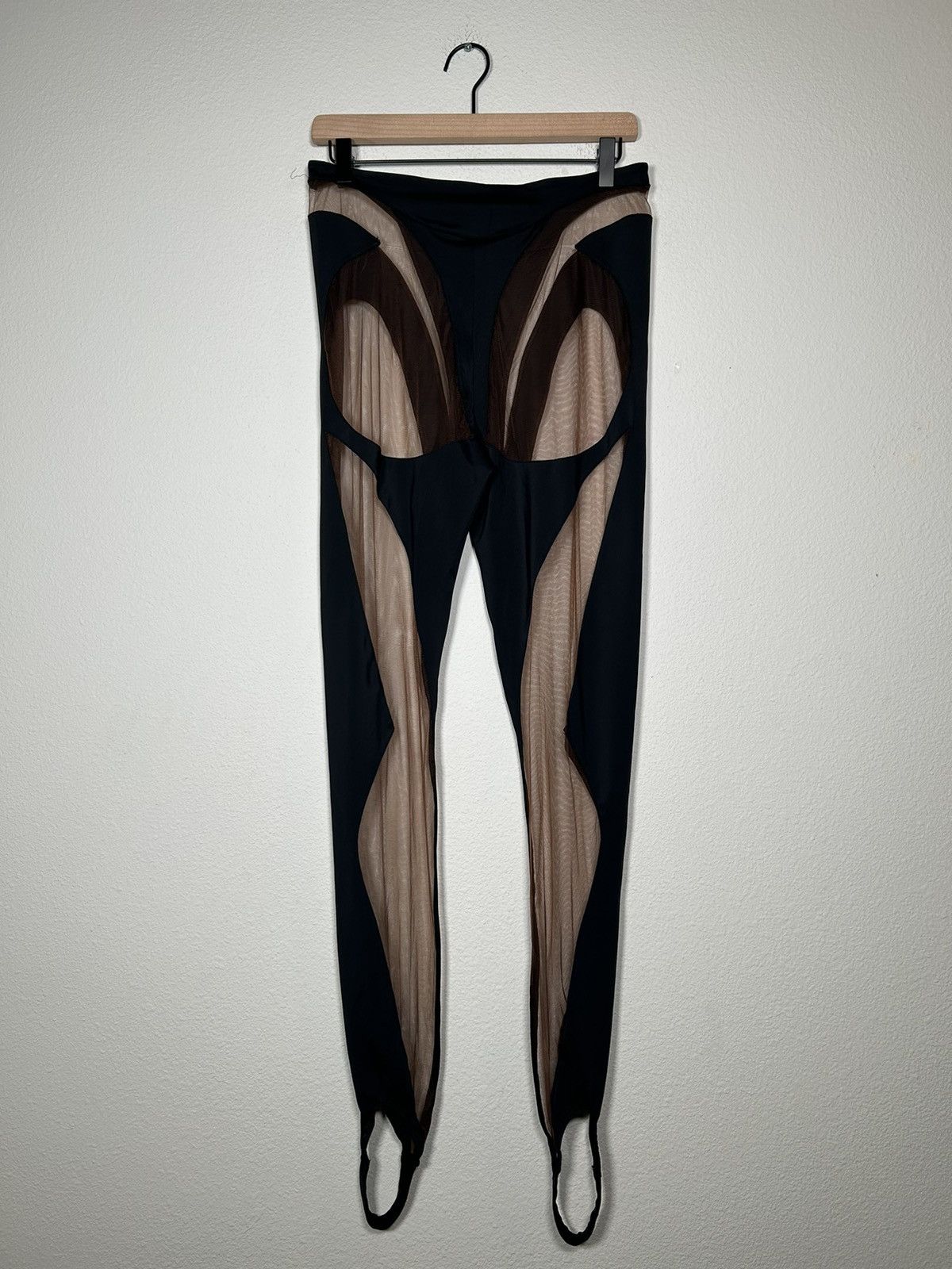 Mugler Illusion Spiral Stir-up Leggings Size 28" / US 6 / IT 42 - 3 Thumbnail