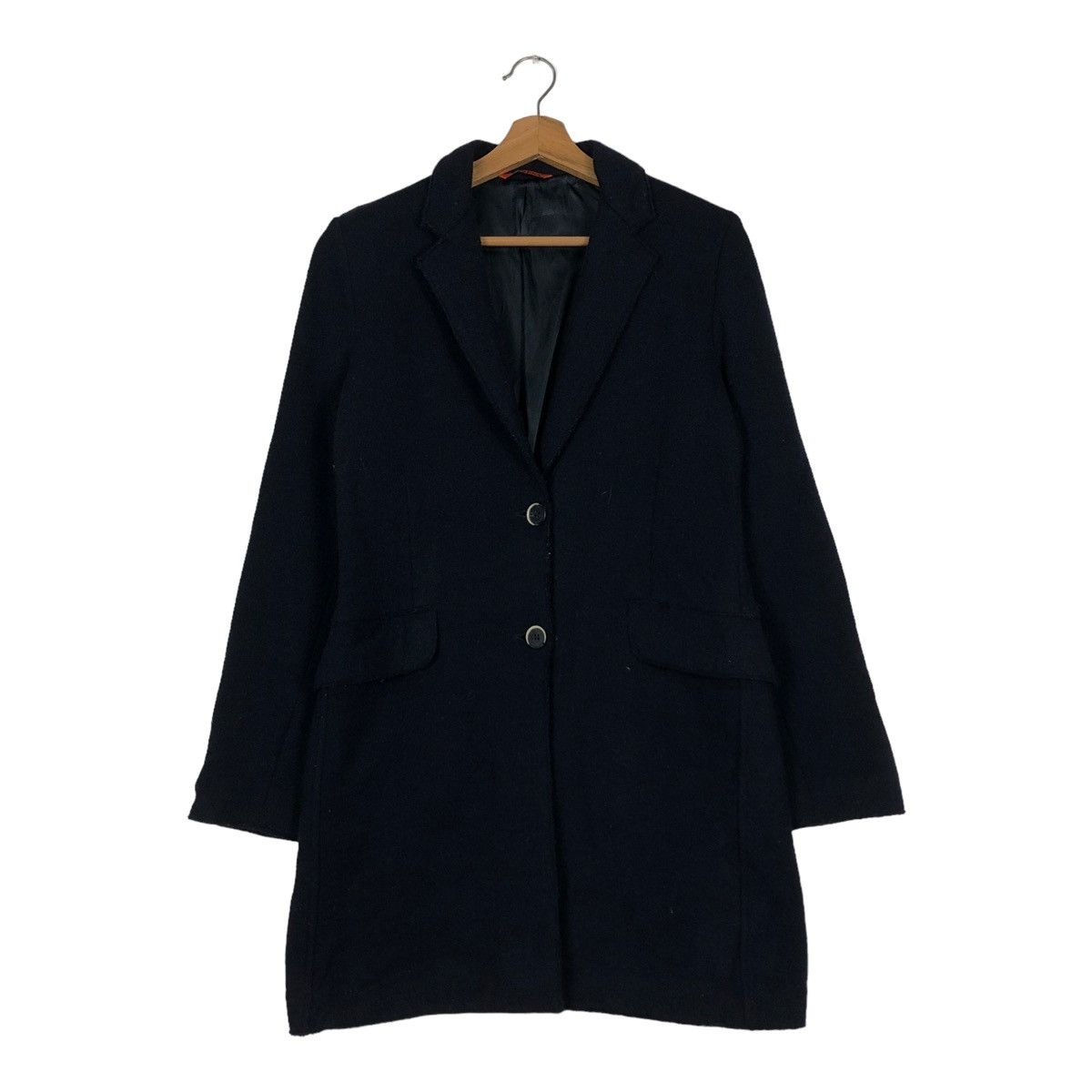 Barena 🔥RICH BLACK - WOOL LONG JACKET BARENA NEPENTHES CO LTD Size US S / EU 44-46 / 1 - 3 Thumbnail