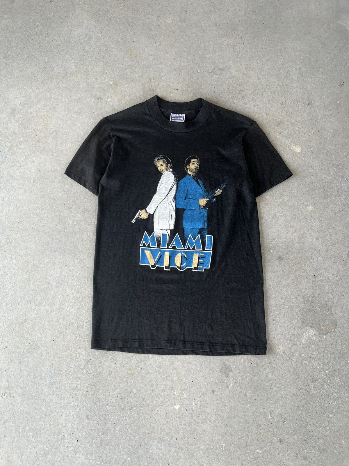Vintage Vintage 1980s Miami Vice TV Show Promo T-Shirt Size US S / EU 44-46 / 1 - 1 Thumbnail