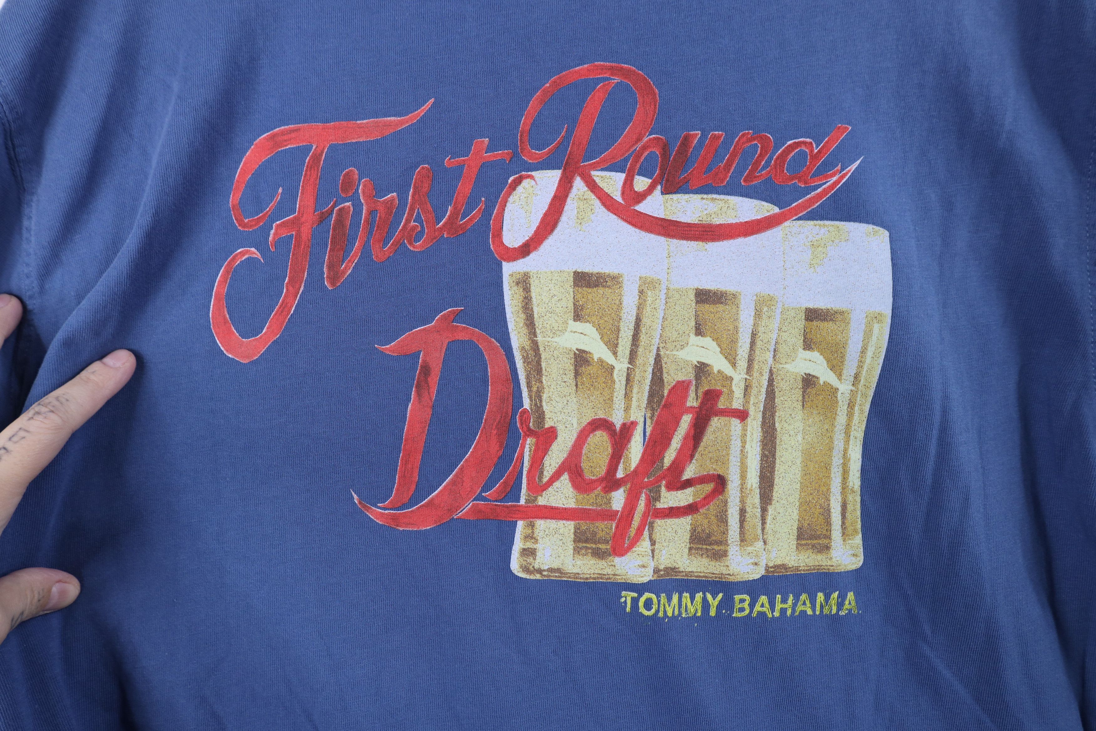 Tommy Bahama Tommy Bahama Relax First Round Draft Beer T-Shirt Blue Size US L / EU 52-54 / 3 - 8 Thumbnail
