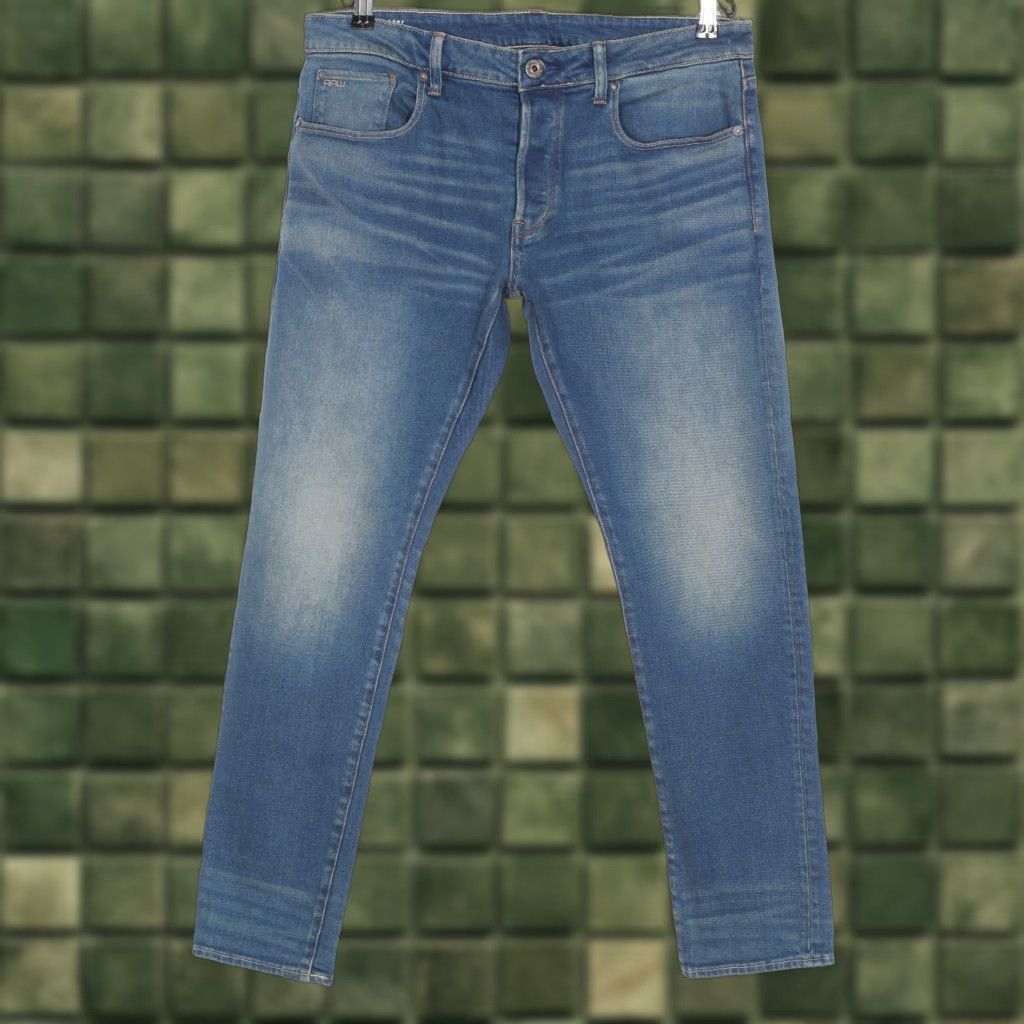 G-Star G-Star 3301 Slim Stretch Jeans Men W34 L32 DZ7288 Jeans Size US 34 / EU 50 - 1 Thumbnail