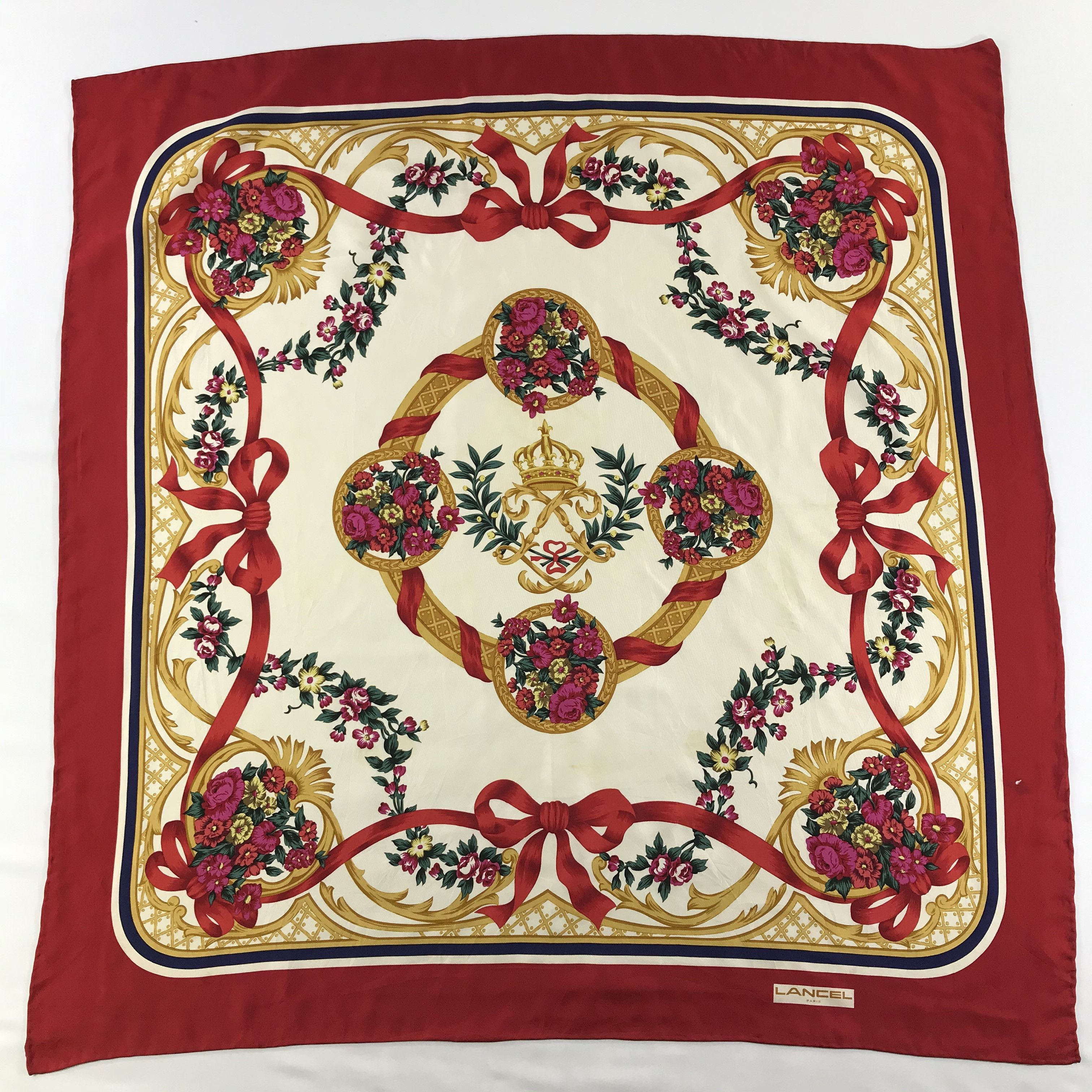 Lancel Vintage lancel Silk Scarf Size ONE SIZE - 2 Thumbnail