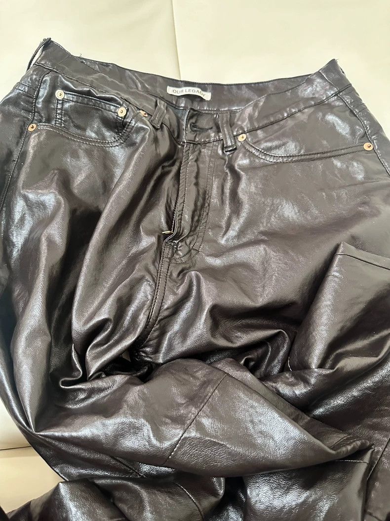 Our Legacy our legacyArtificial leather, leather trousers, coated, cas Size US 30 / EU 46 - 2 Thumbnail