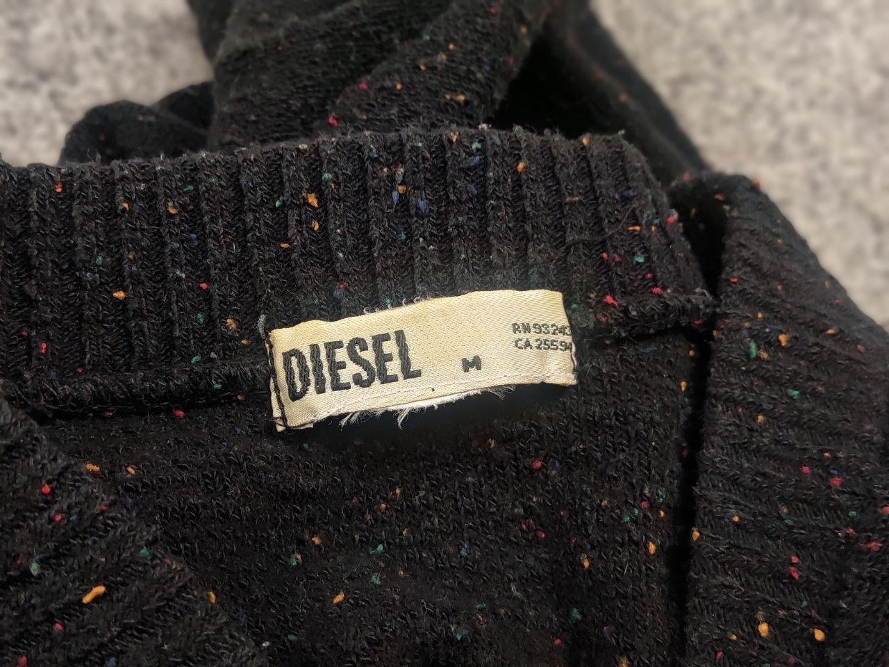 Diesel Vintage 90's Diesel Light Dark Knit Bomber Sweater Y2k Style Size US S / EU 44-46 / 1 - 13 Thumbnail