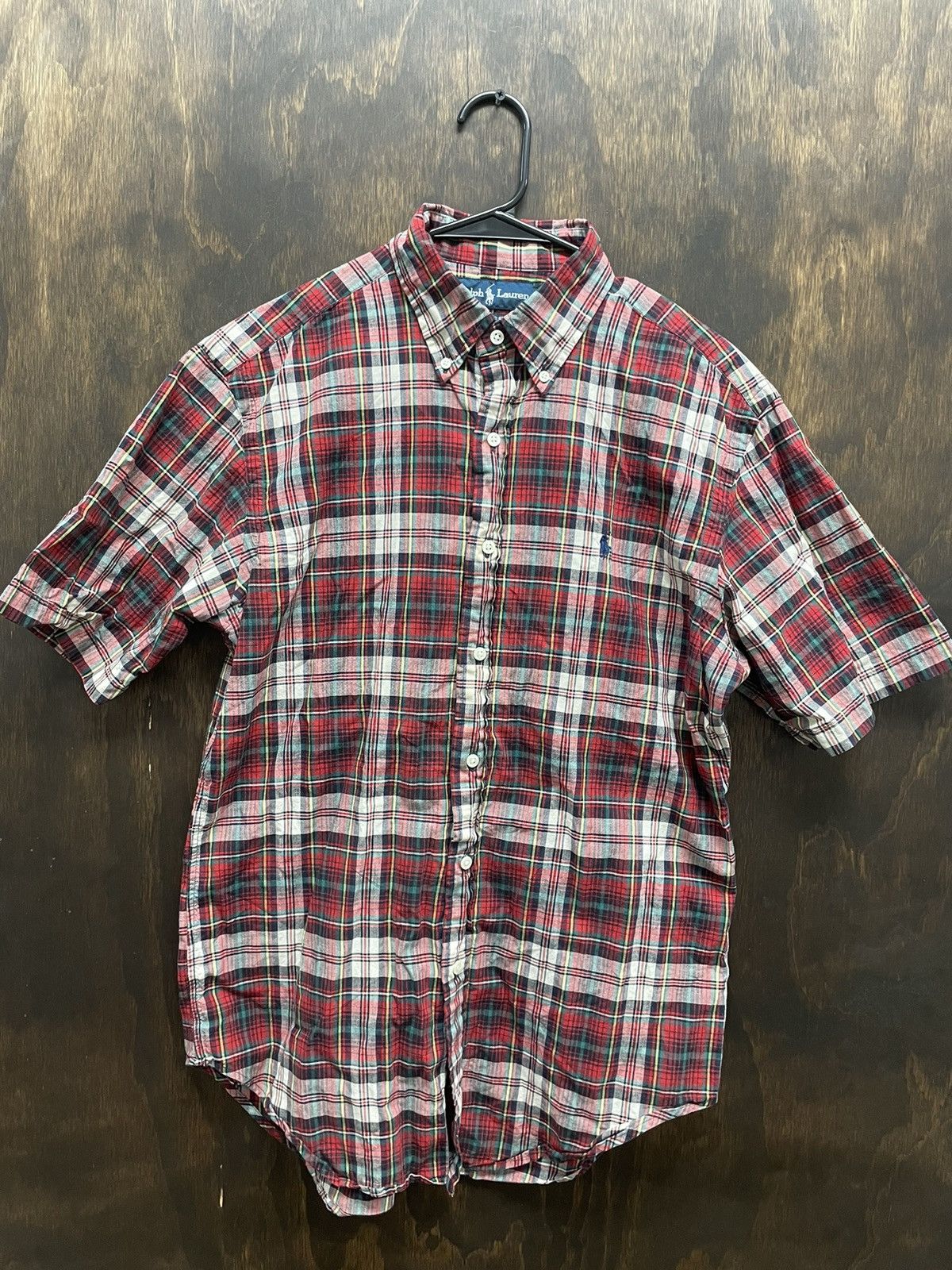 Polo Ralph Lauren Short Sleeve Madras Plaid Shirt Size US M / EU 48-50 / 2 - 2 Thumbnail