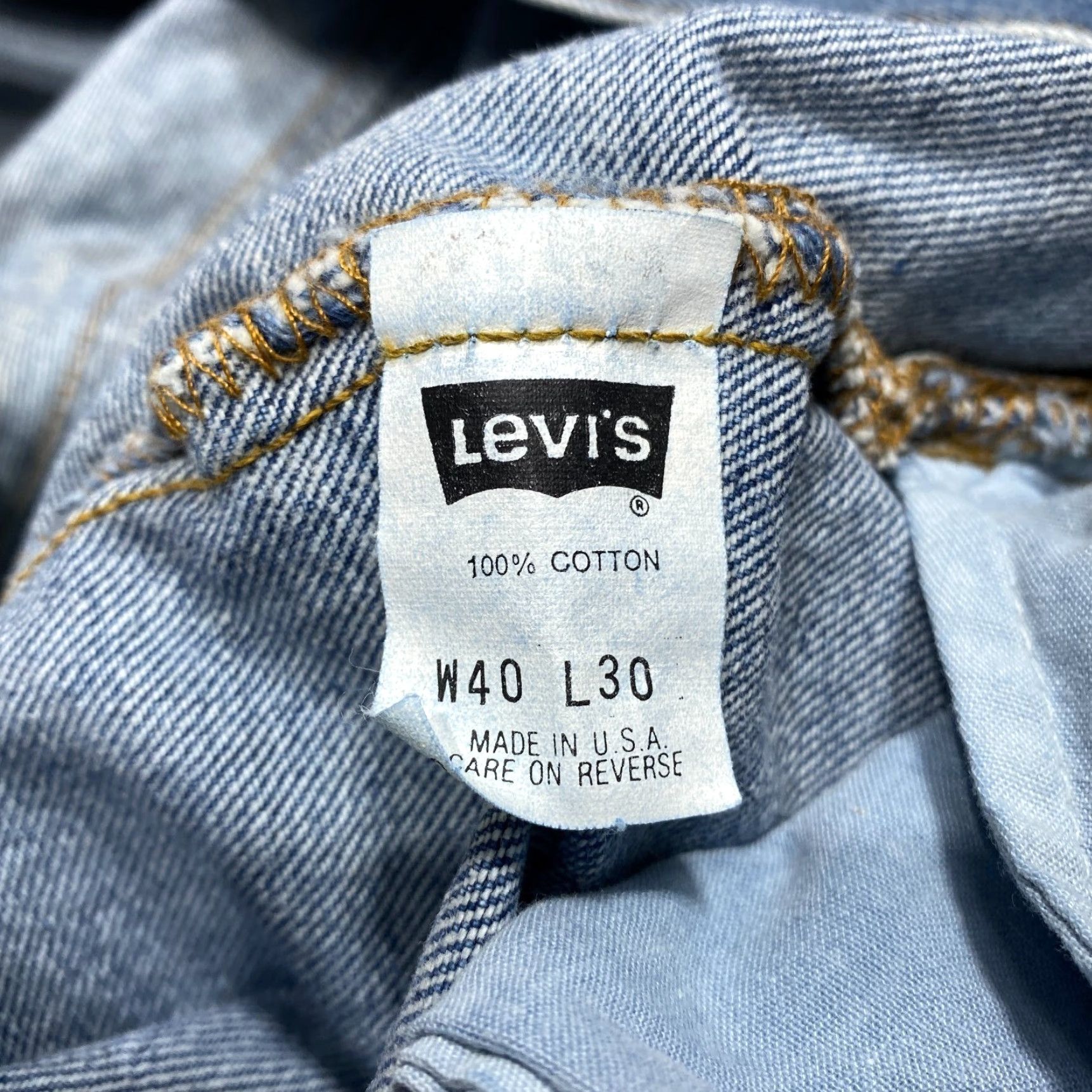 Levi's VINTAGE Levi's Jeans Men 38x26 Blue 501 Button Fly Classic Straight 80s 90s Logo Workwear Cowboy Accessories Mens Jeans Size US 38 / EU 54 - 7 Thumbnail