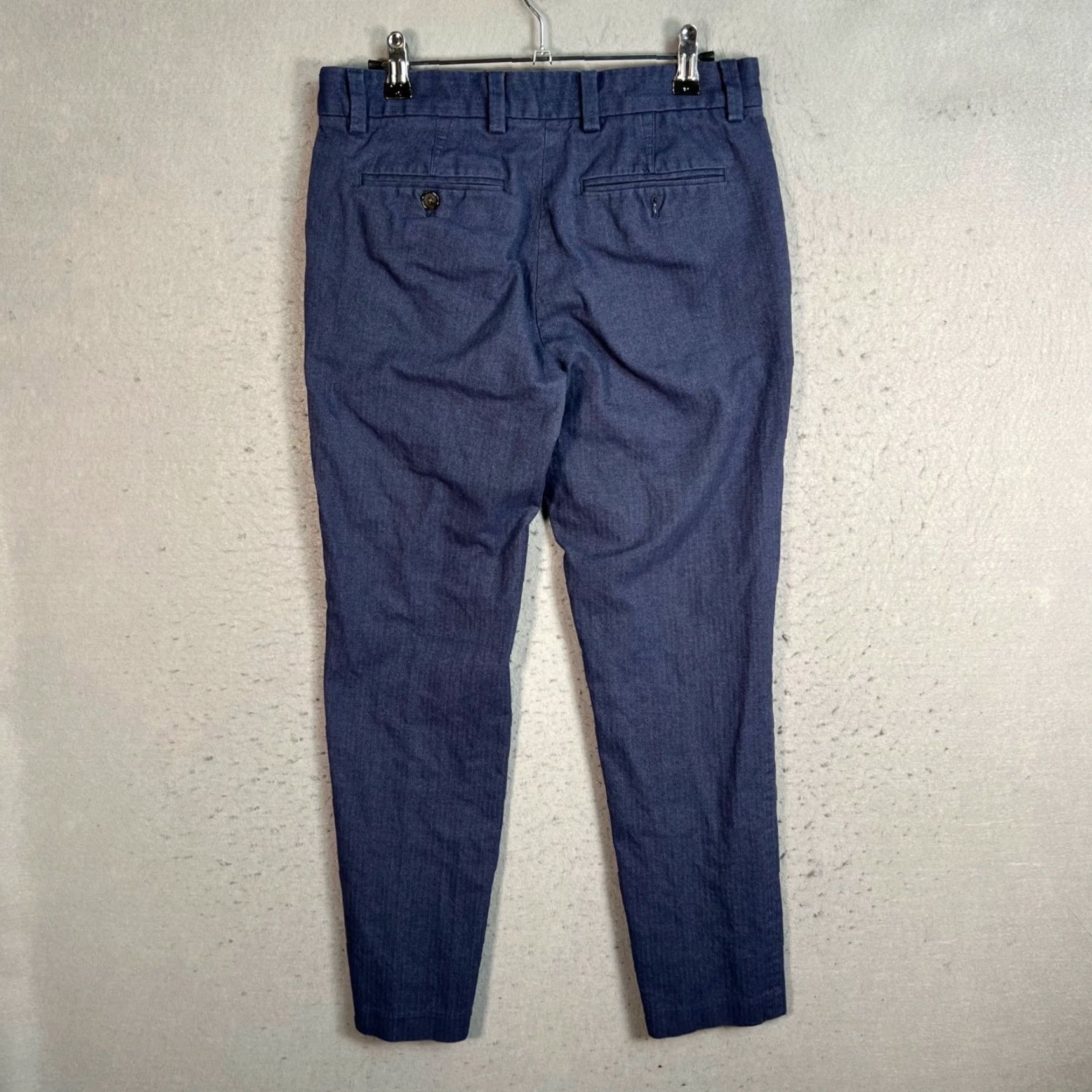 Banana Republic Banana Republic Pants Men 28 x 30 Slim Tapered Blue Cotton Blend Chino Flat Front Casual Vintage No 8/10 Mens Size US 28 / EU 44 - 2 Thumbnail