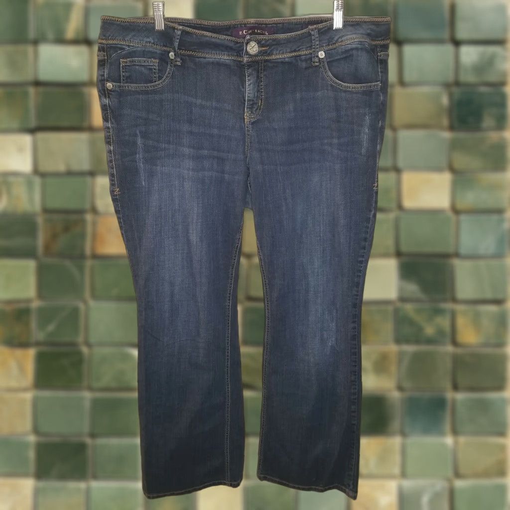 Vintage VINTAGE Z Cavaricci Bootcut Jeans Womens Distressed Blue Size 20 Size 42" / US 20 - 1 Thumbnail