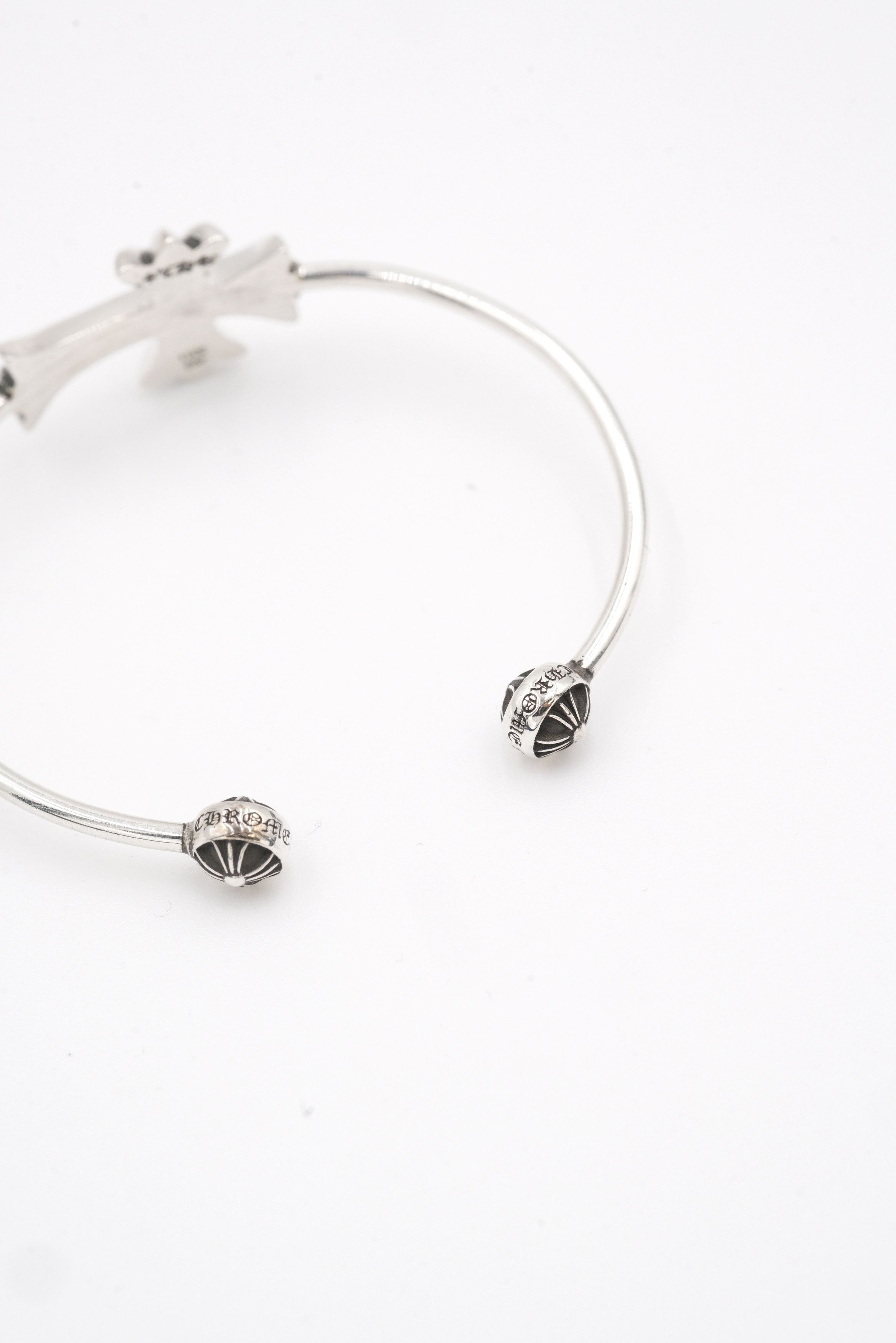 Chrome Hearts Chrome Hearts 925 Silver Tiny Cross Cuff Bracelet Size ONE SIZE - 9 Thumbnail