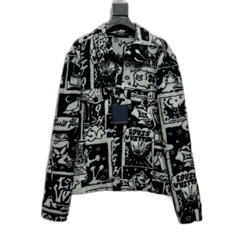Louis Vuitton Louis Vuitton Graphic Print Wool Jacket Size US XXL / EU 58 / 5 - 1 Thumbnail