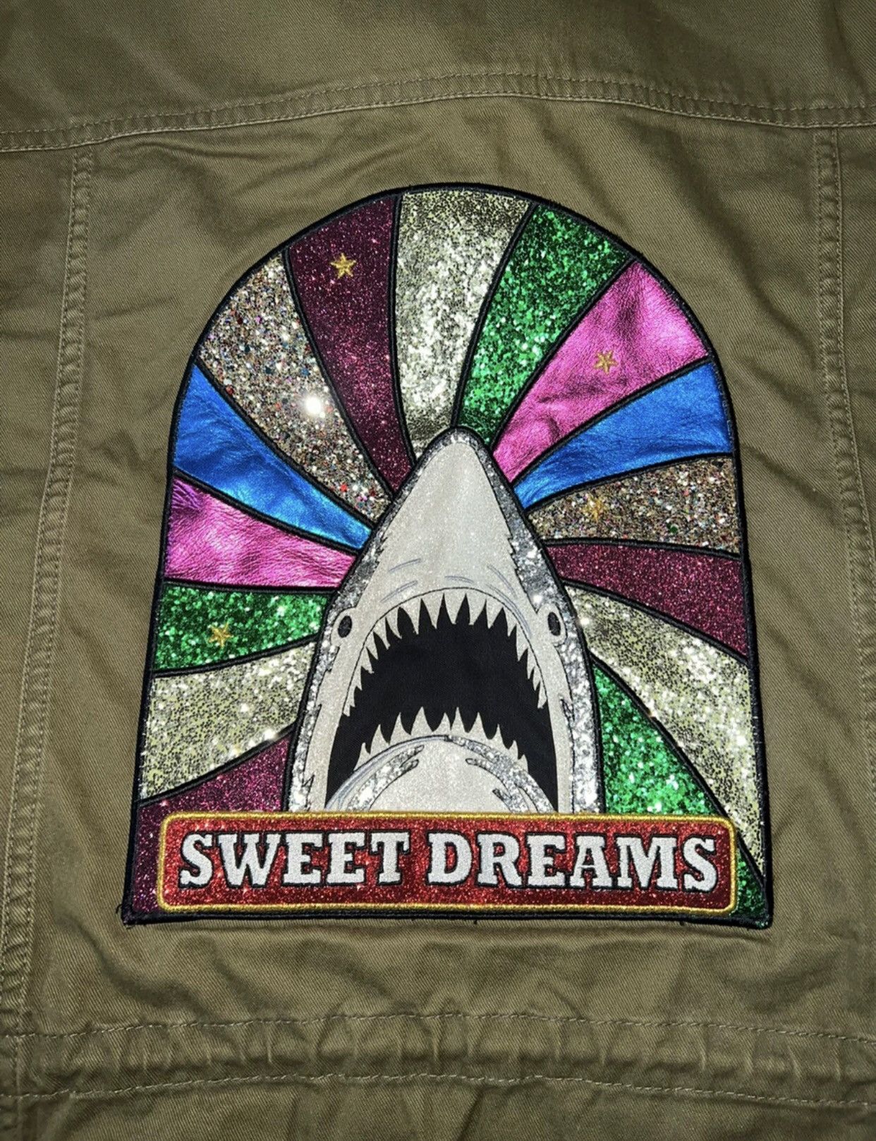 Saint Laurent Paris × Yves Saint Laurent Saint Laurent SLP Classic Flash Shark Embroidered M65 Coat Size US L / EU 52-54 / 3 - 4 Thumbnail
