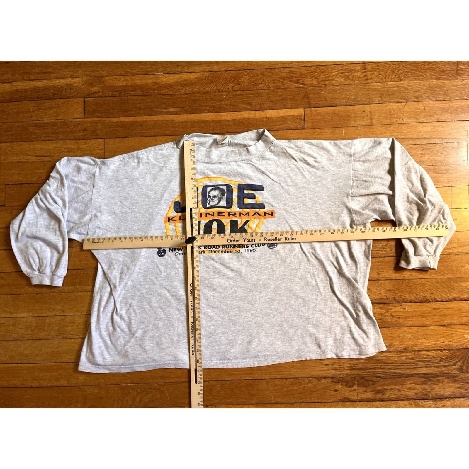 Vintage VINTAGE NYRR Joe Kleinerman 10K Marathon 1995 Shirt Men XL Oversized Grey 90s Size US XL / EU 56 / 4 - 7 Thumbnail