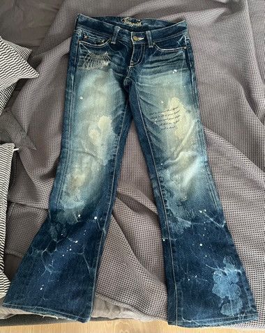 Vanquish Vanquish Gold distressed blue jeans Size 26" / US 2 / IT 38 - 2 Thumbnail