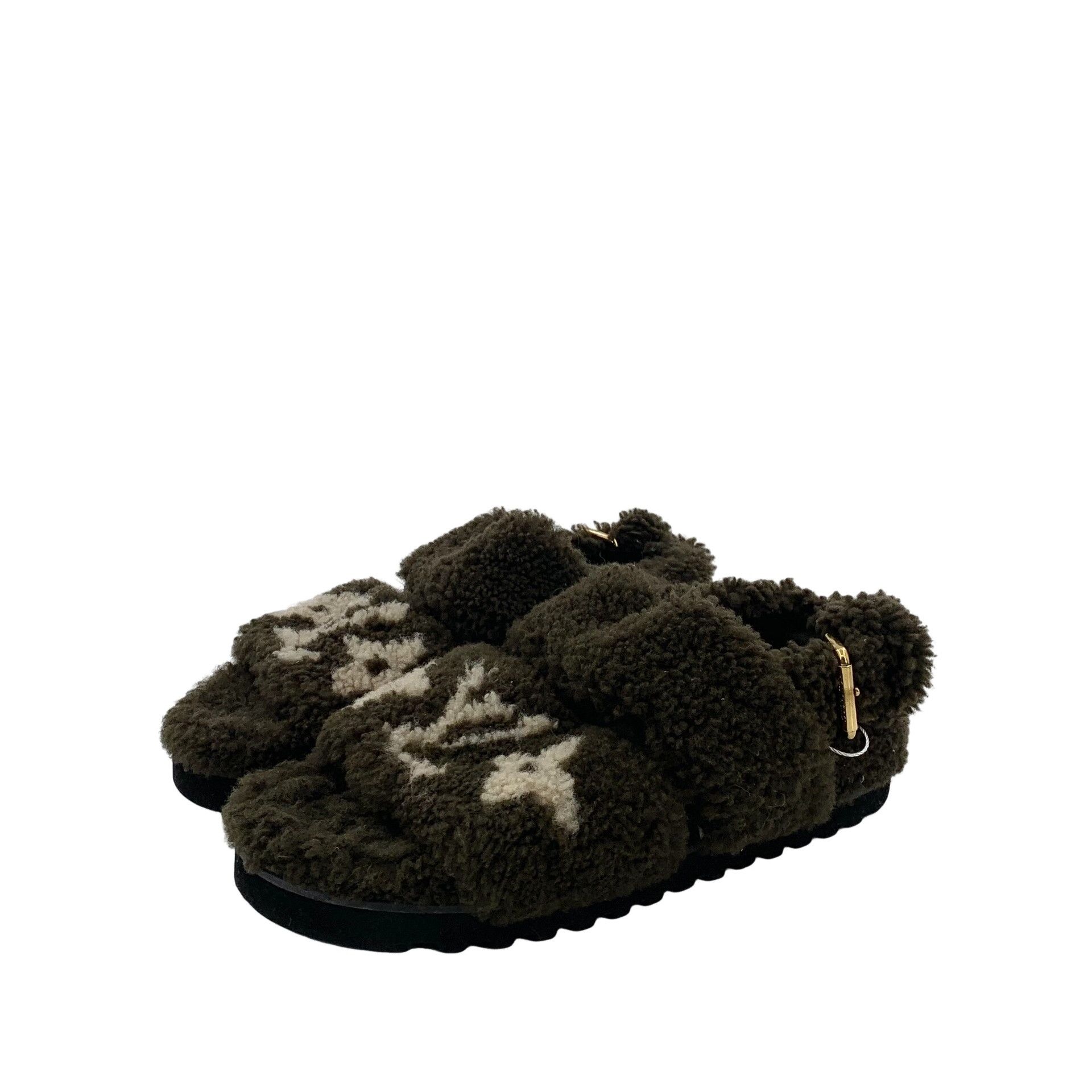 Louis Vuitton Louis Vuitton Monogram Shearling Paseo Sandals 36 Size US 6 / IT 36 - 1 Thumbnail