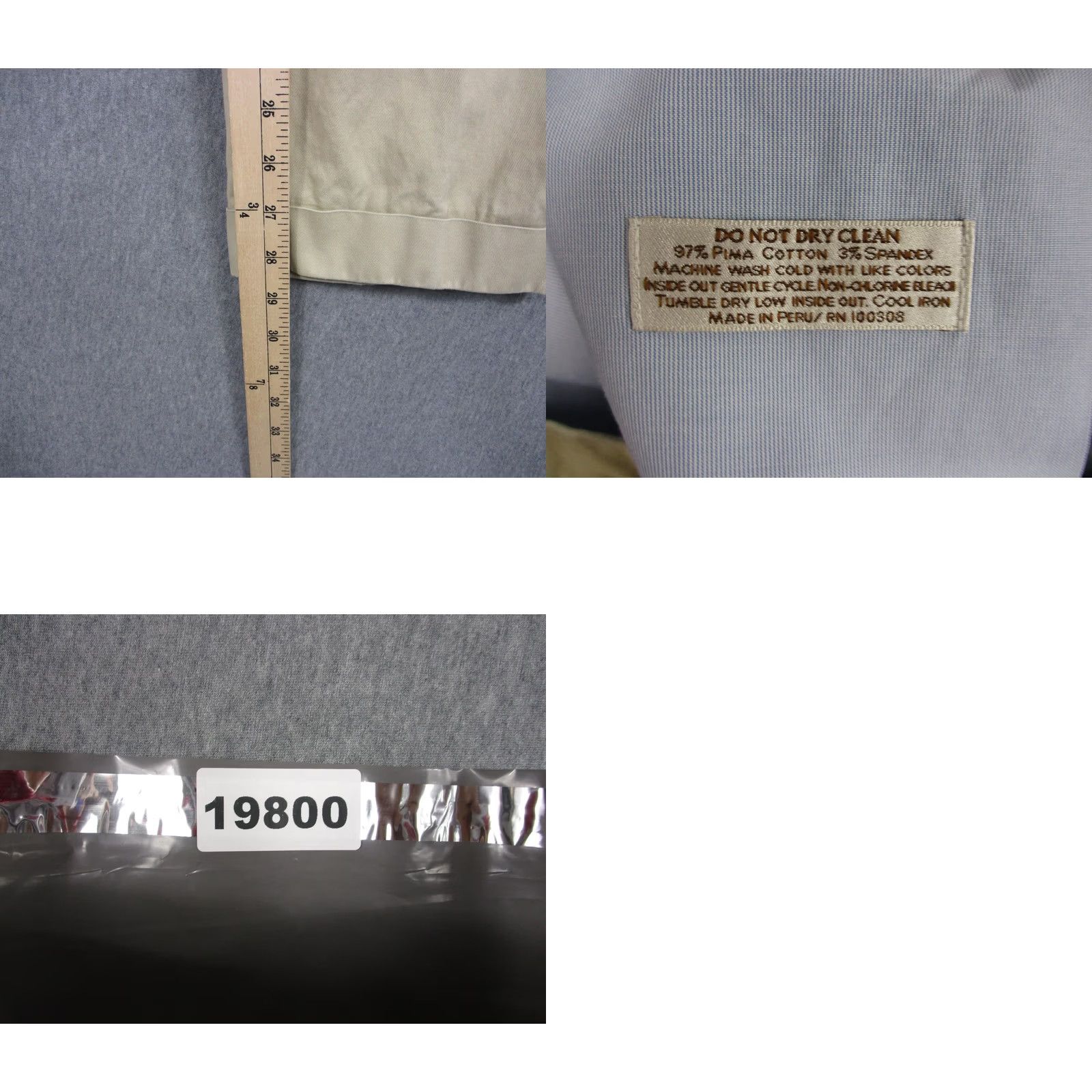 Peter Millar Peter Millar Chino Pants Mens 38x30 Beige Pima Cotton Stretch Casual Khaki Size US 38 / EU 54 - 8 Thumbnail
