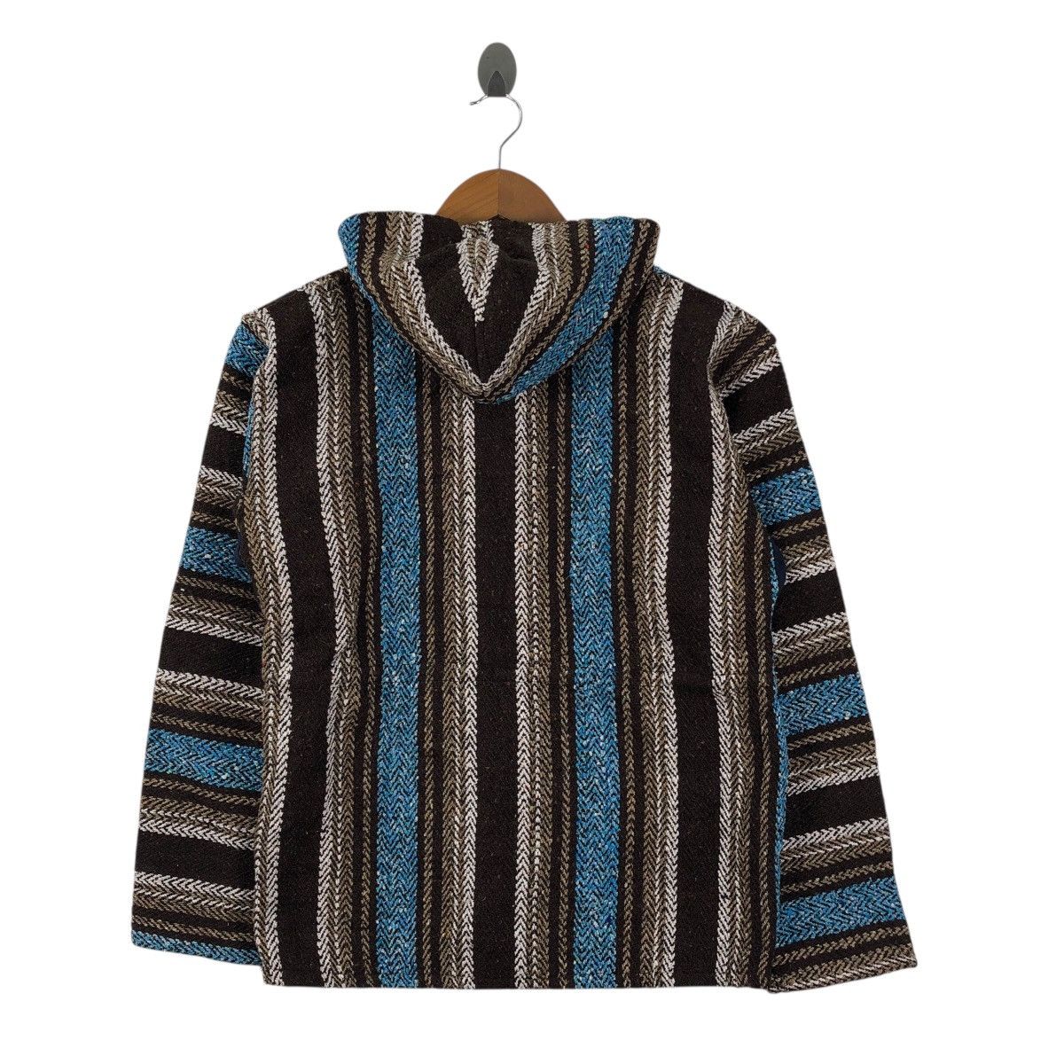 Mexicana Vintage 80s MEXICAN BAJA JOE Wool Hoodie Rag Made in Mexico Size L / US 10 / IT 46 - 5 Thumbnail