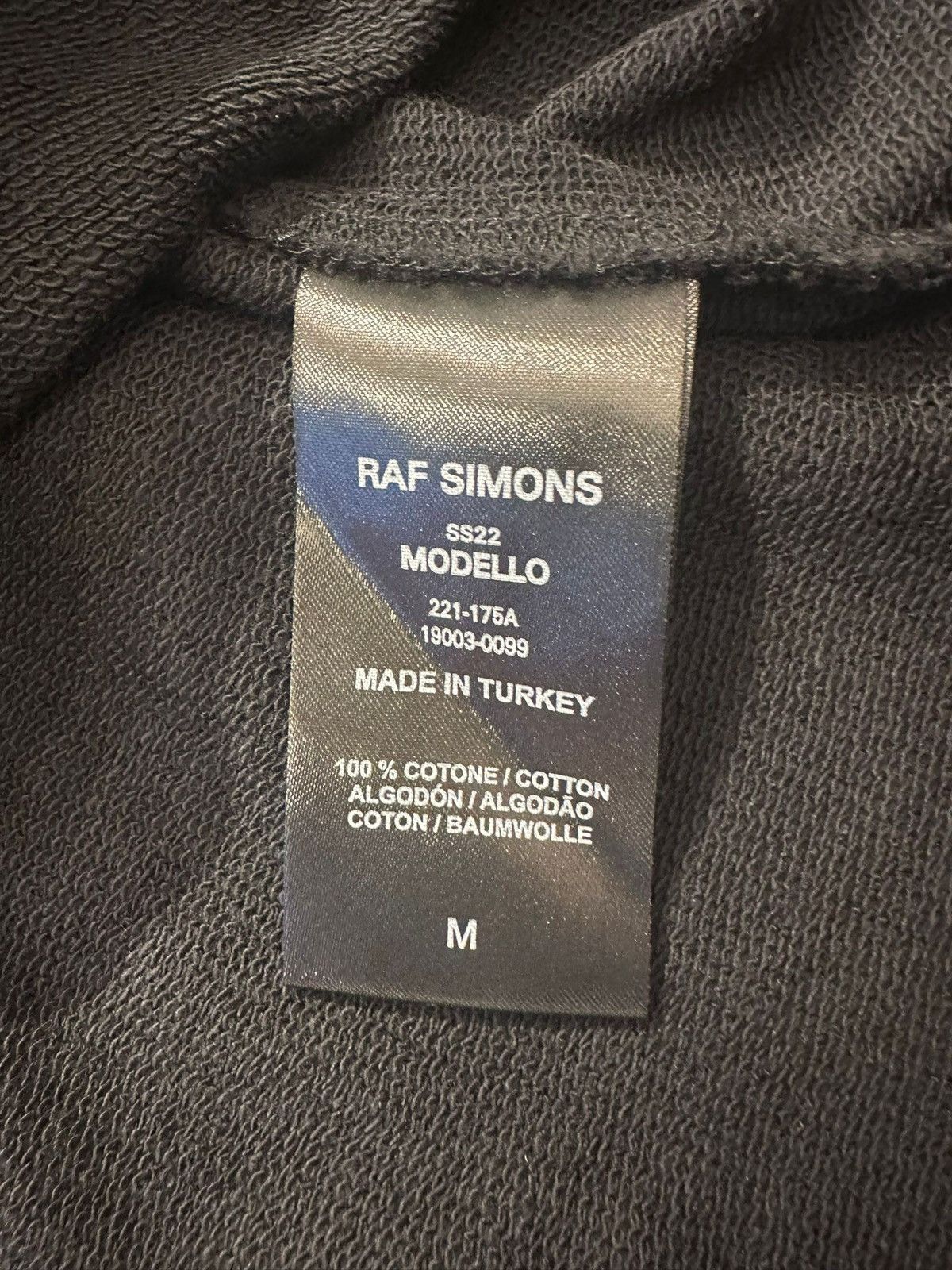 Raf Simons Raf Simons “Grimcrawler” Slogan-Print Layered Hoodie Size US M / EU 48-50 / 2 - 3 Thumbnail