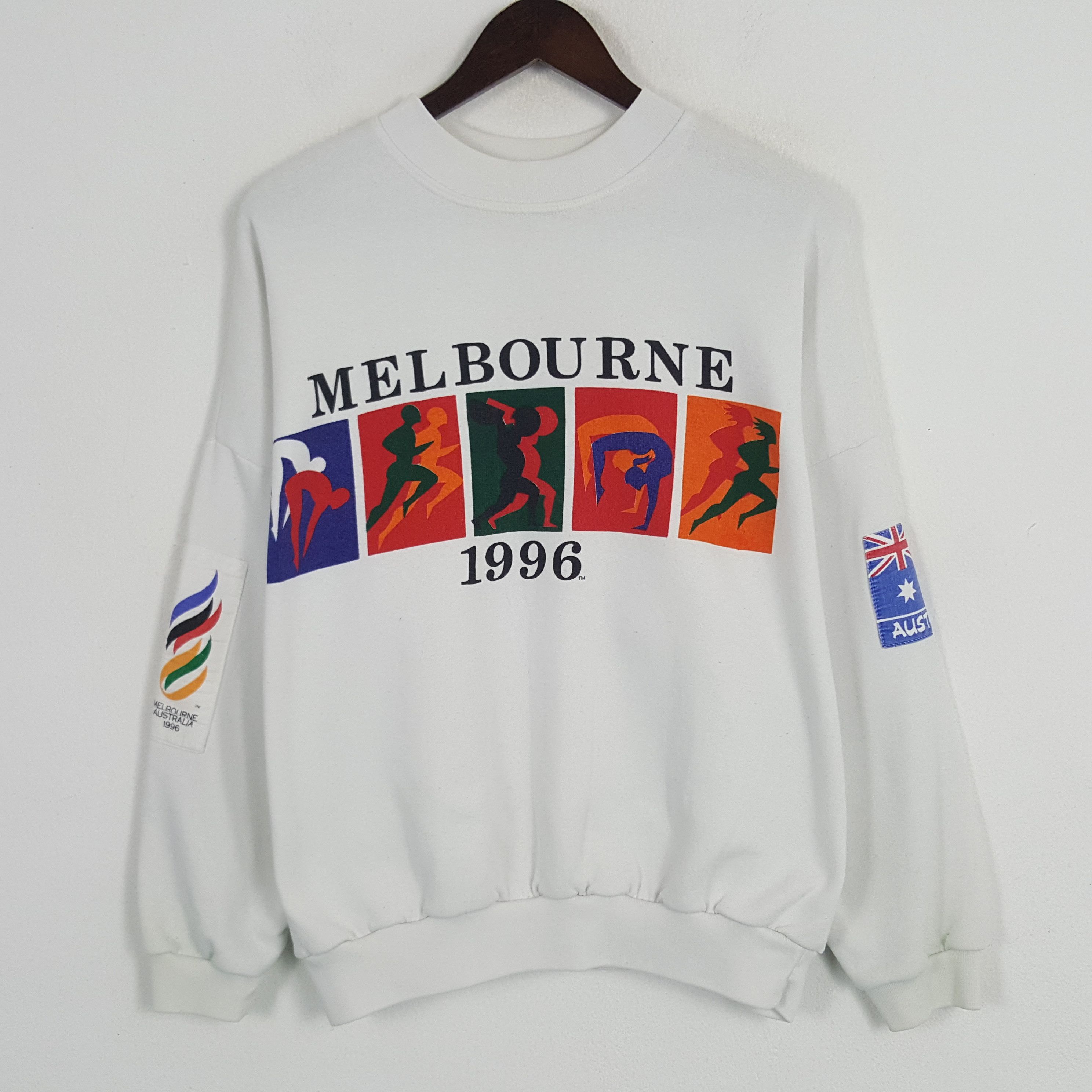Vintage Vintage Melbourne Australia 1990 Sweatshirt Size US XL / EU 56 / 4 - 1 Thumbnail