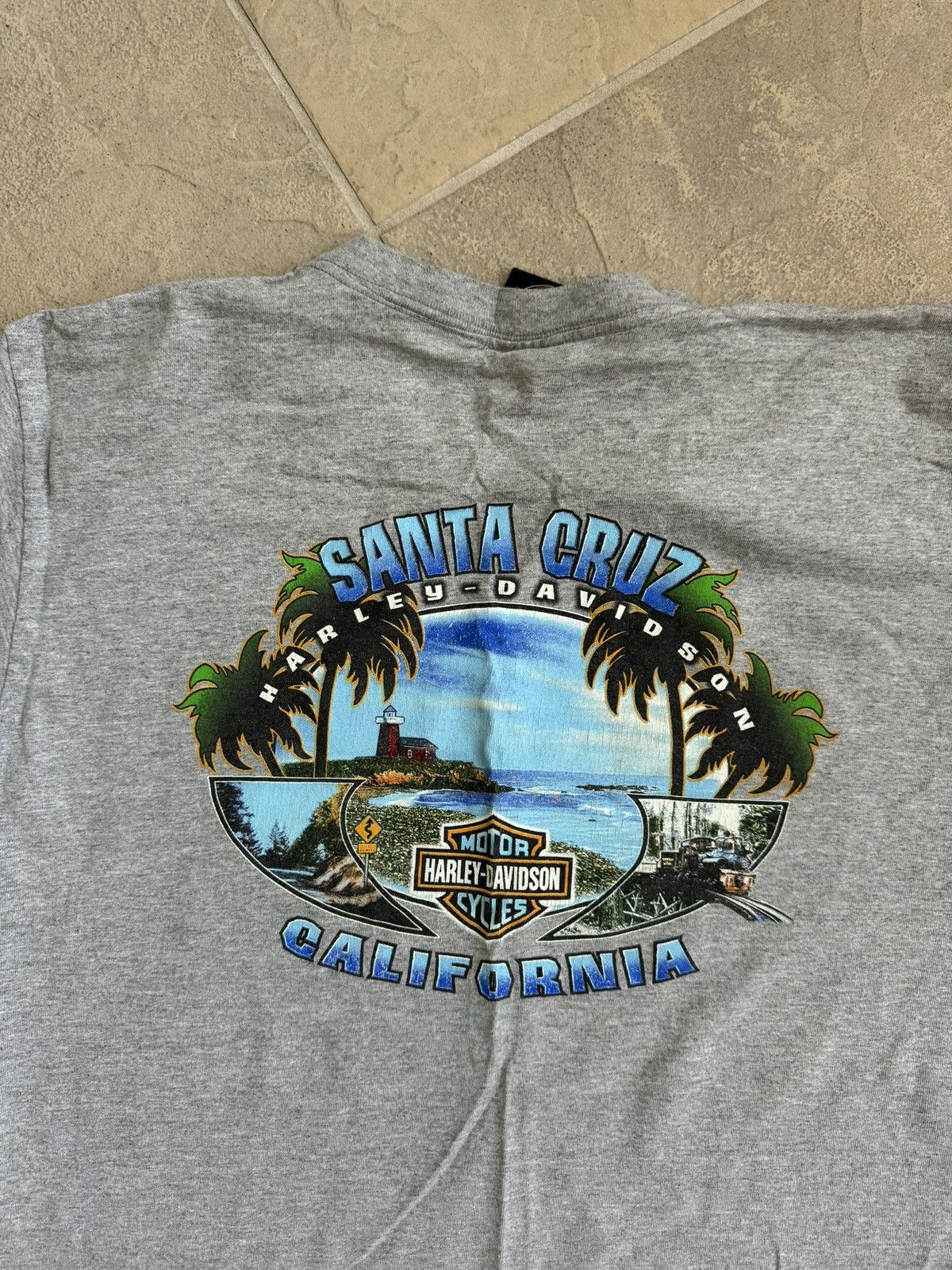 Harley Davidson Vintage Harley Davidson Santa Cruz Tee Size US M / EU 48-50 / 2 - 3 Thumbnail