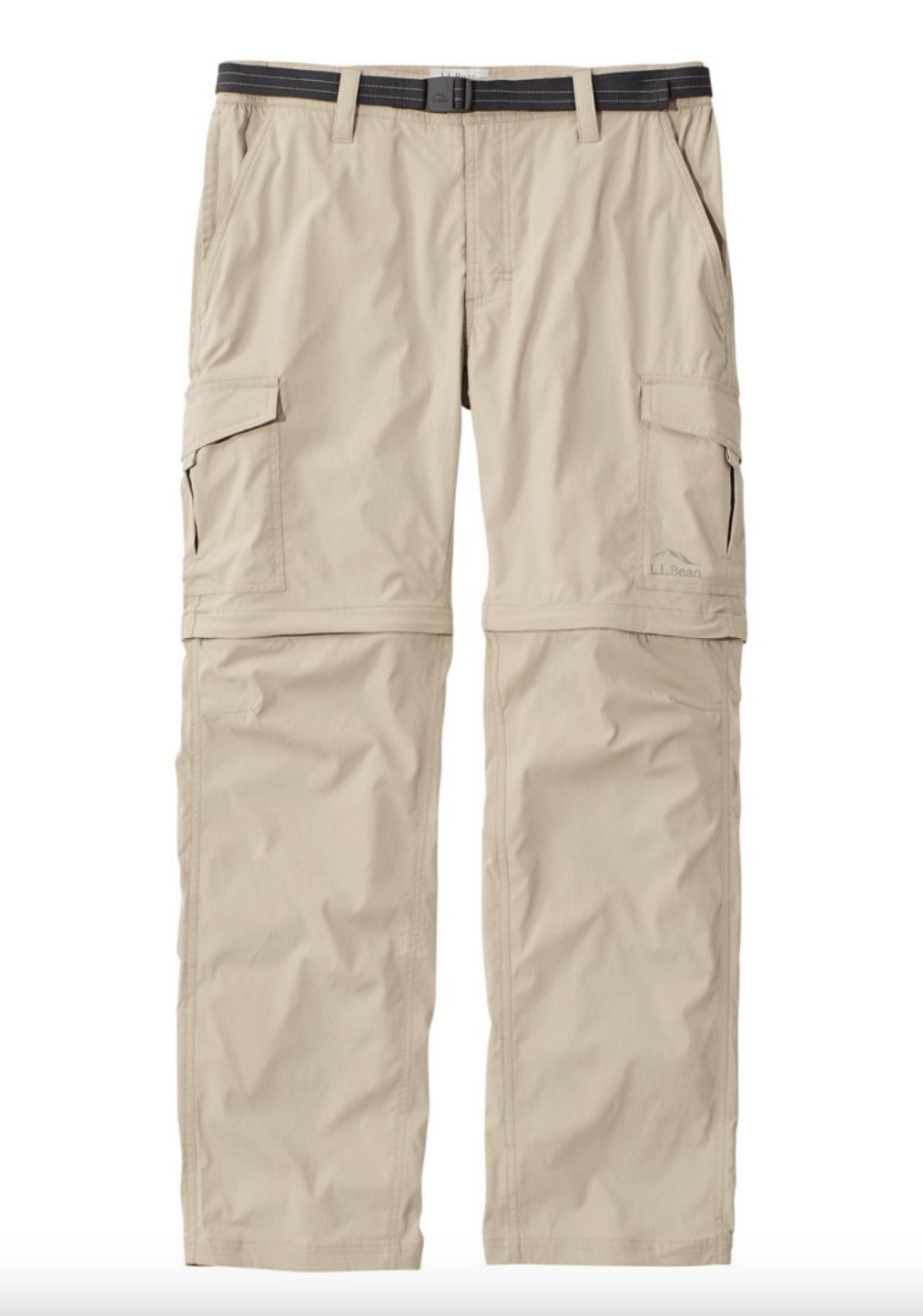 L.L. Bean LL BEAN Tropicwear Khaki Shorts-to-Pants Flex Zip Pockets Size US 34 / EU 50 - 4 Thumbnail