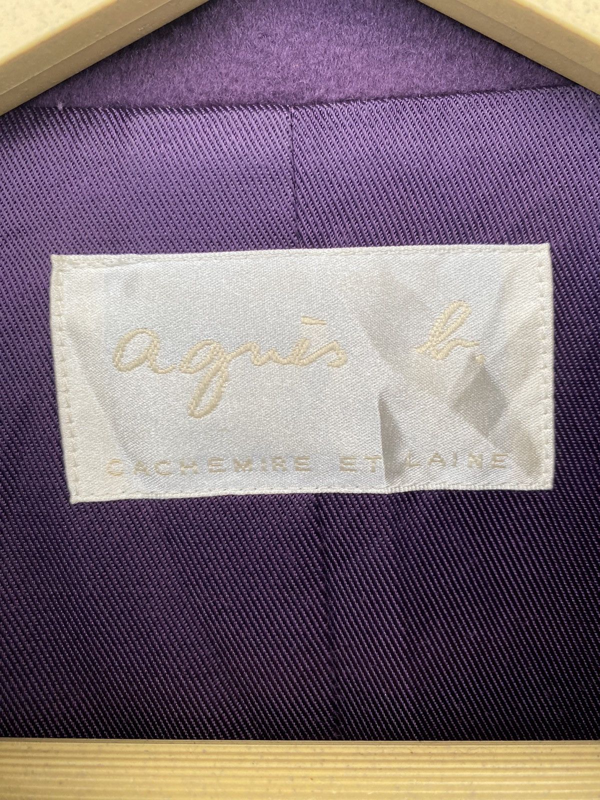 agnes b. Agnes B Double Breasted purple wool blend peacoat Size M / US 6-8 / IT 42-44 - 8 Thumbnail