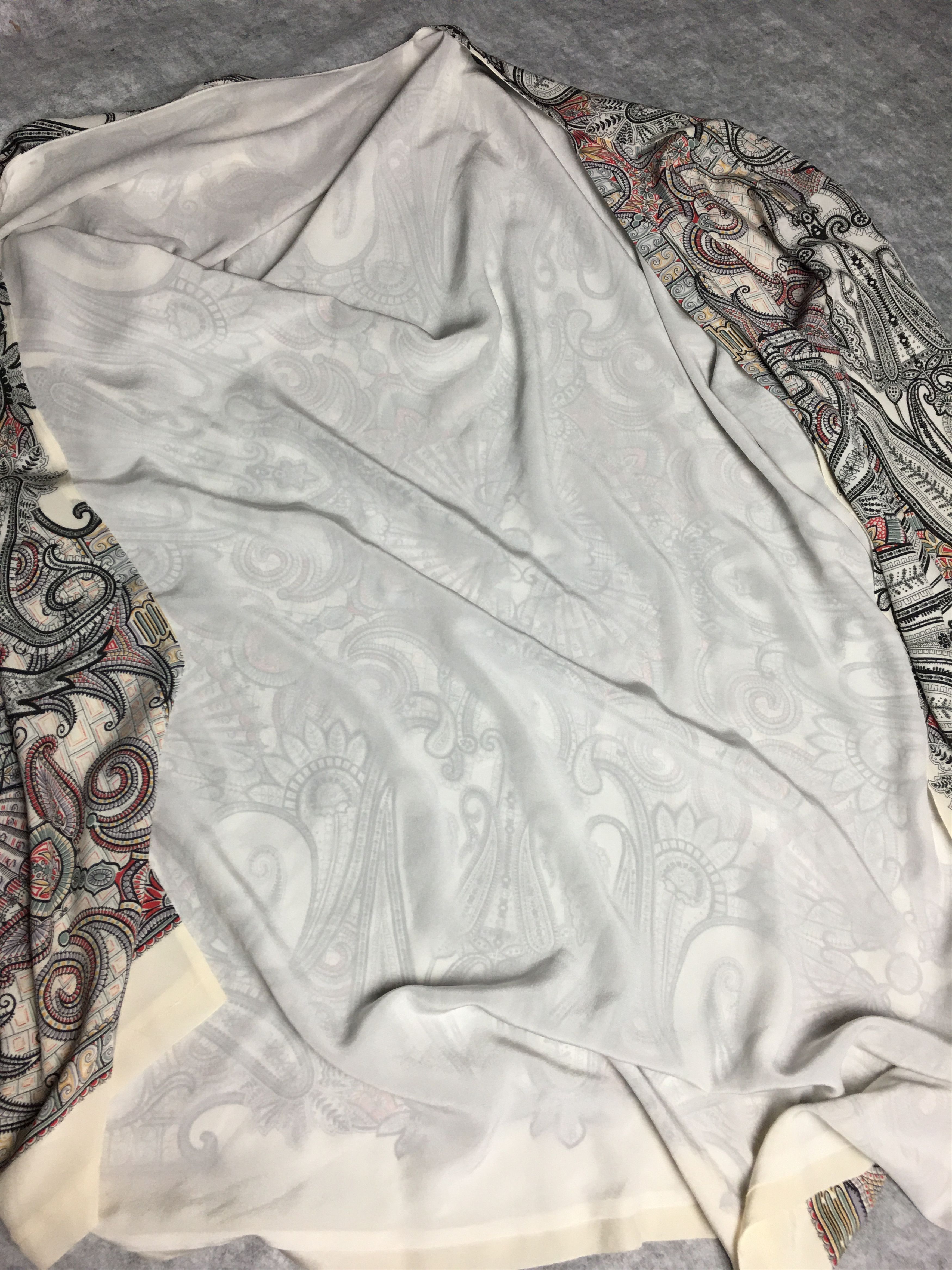 Etro ETRO Silk Paisley Print Kaftan Kimono Size ONE SIZE - 11 Thumbnail