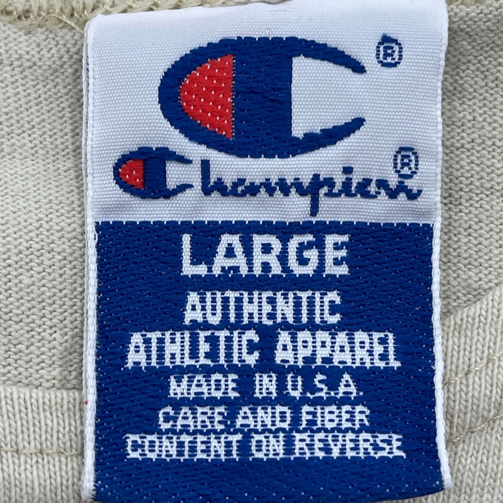 Champion × Vintage Champion Vintage 90s Cotton Tank Top USA Made Neutral Khaki Size US L / EU 52-54 / 3 - 3 Thumbnail