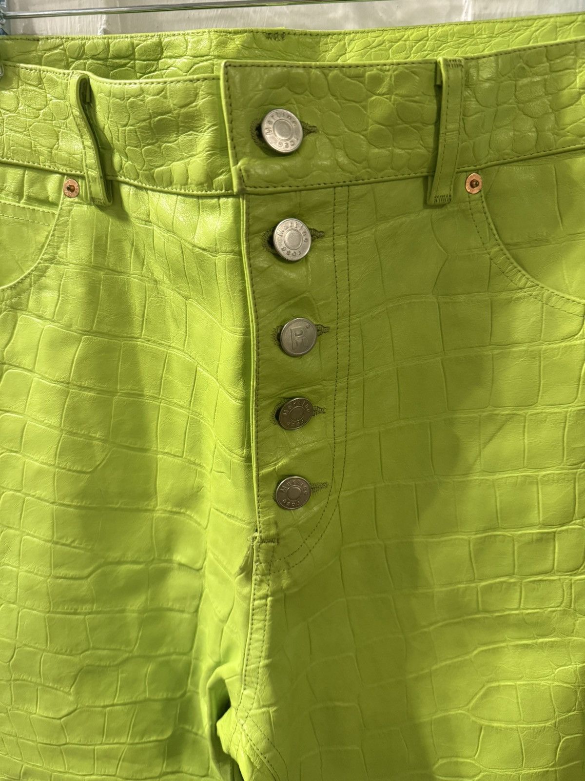 Martine Rose Croc Leather Jujy Pants