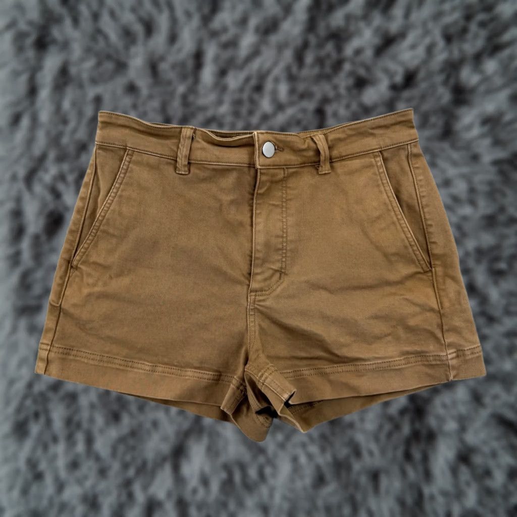 Everlane Everlane Shorts Women’s 8 Beige Cotton Blend High Rise Chino Stretch Zip Size 30" / US 8 / IT 44 - 1 Thumbnail