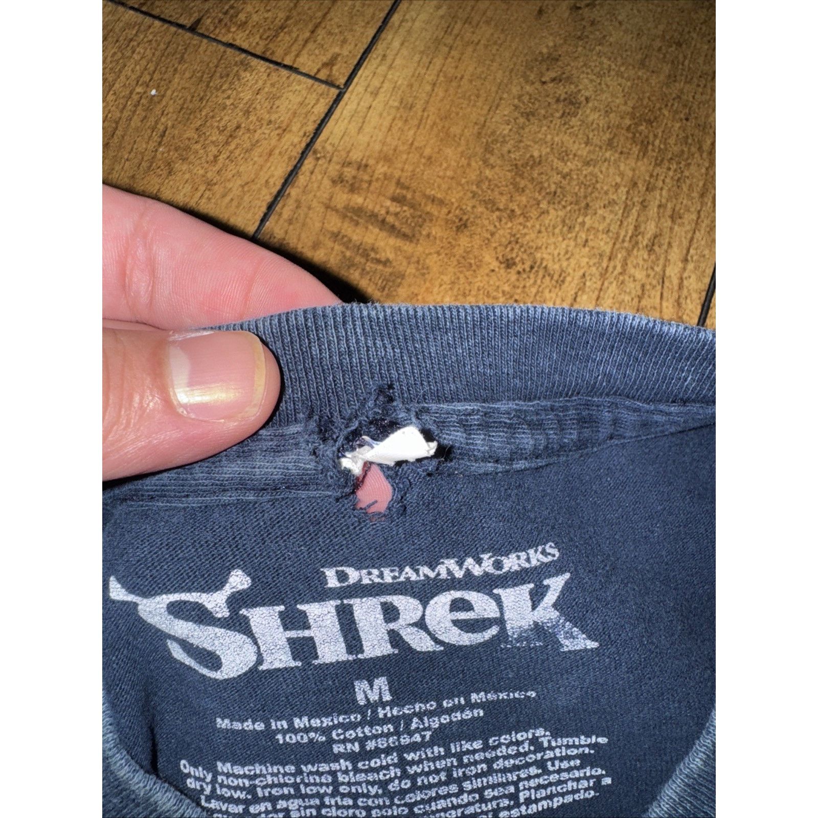 Vintage Shrek Movie T-Shirt Blue Medium 18x24 Size US M / EU 48-50 / 2 - 4 Thumbnail