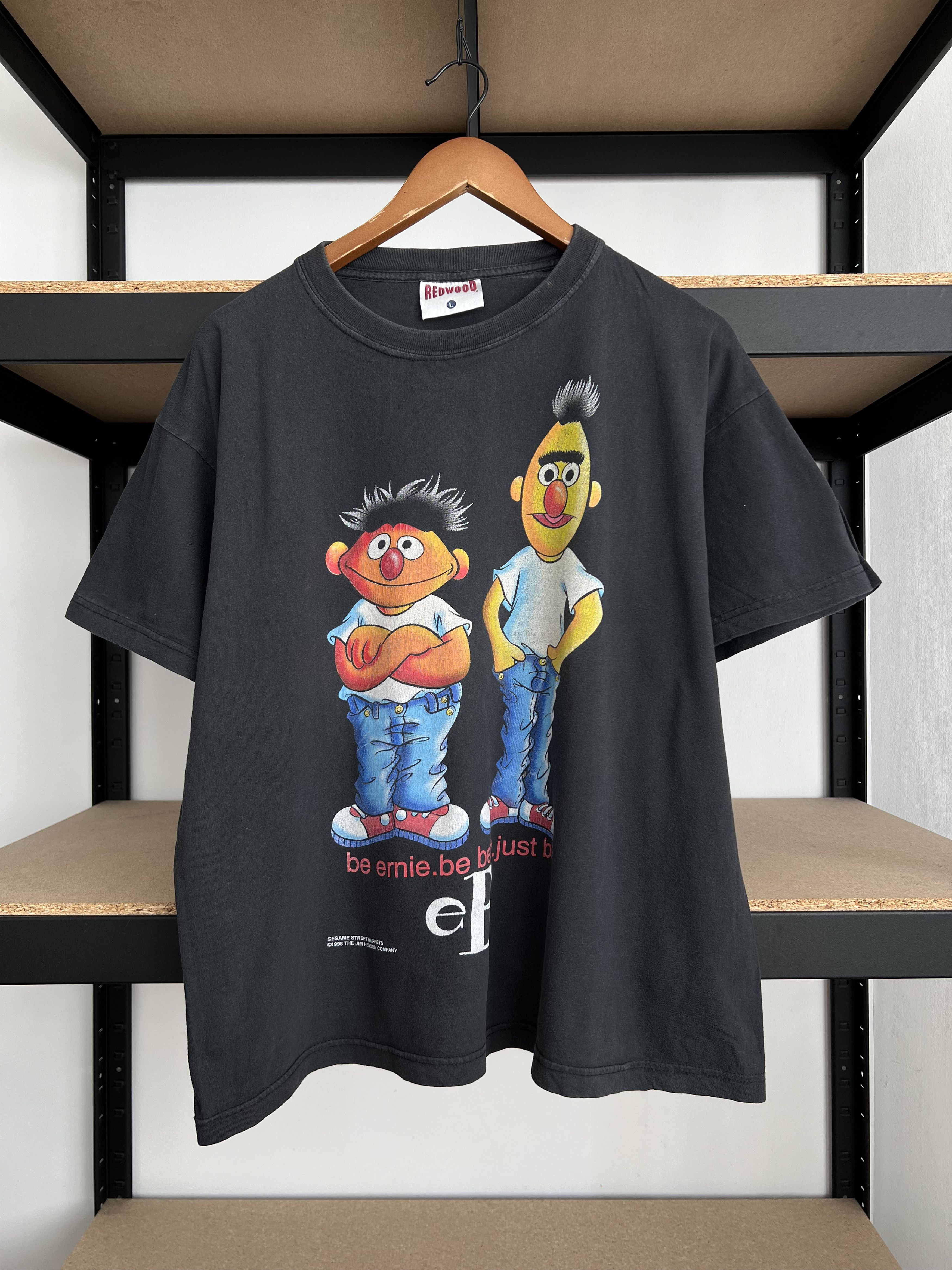 Cartoon Network Vintage 1998 Sesame Street Muppets Bert Ernie Jim Henson Tee Size US L / EU 52-54 / 3 - 3 Thumbnail