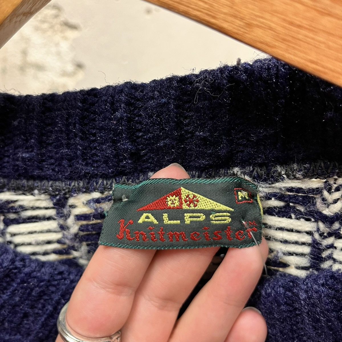 Vintage Alps Knitmeister Wool Nordic Fair Isle Chunky Knit Sweater Size US M / EU 48-50 / 2 - 2 Thumbnail